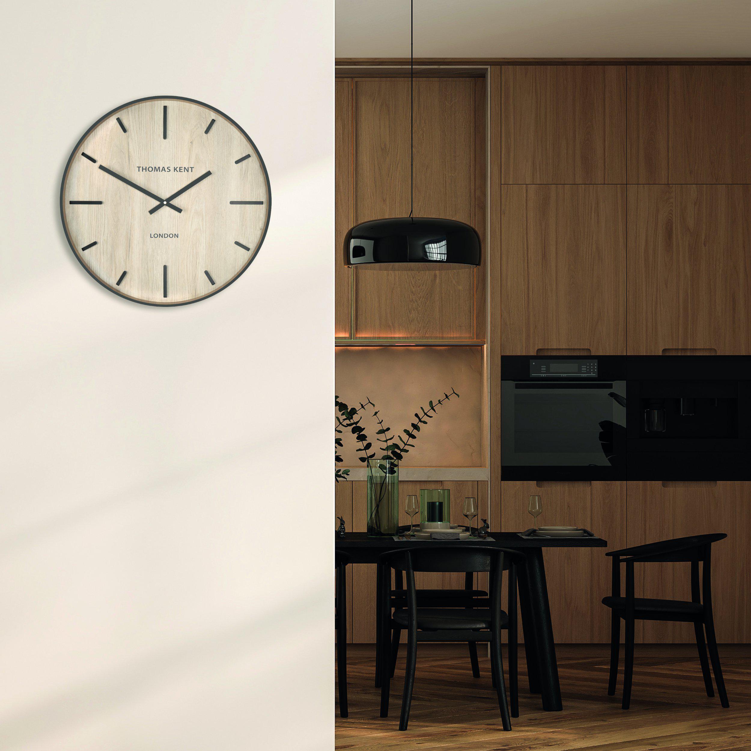 Woodstock Wall Clock in White Oak - White Oak