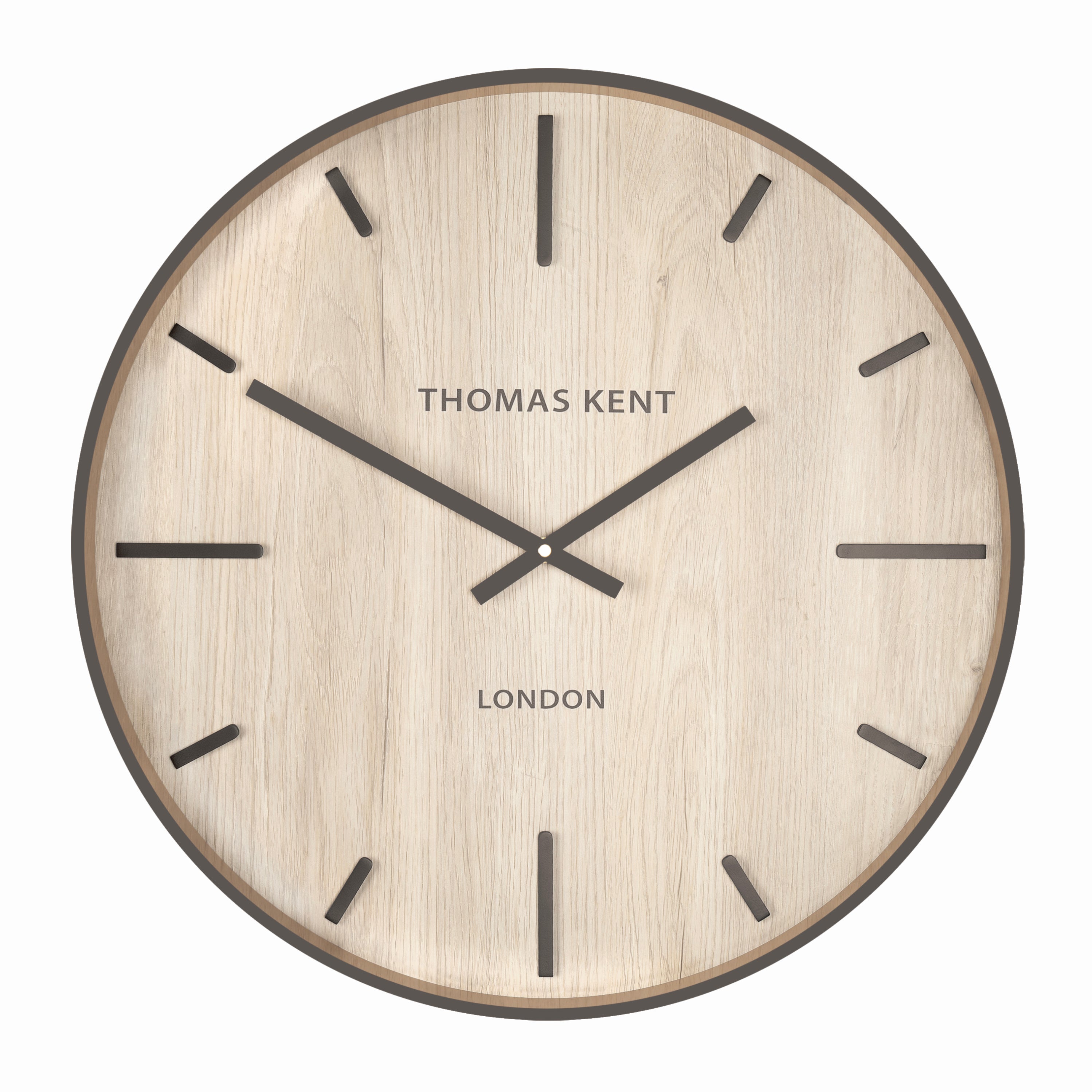 Woodstock Wall Clock in White Oak - White Oak