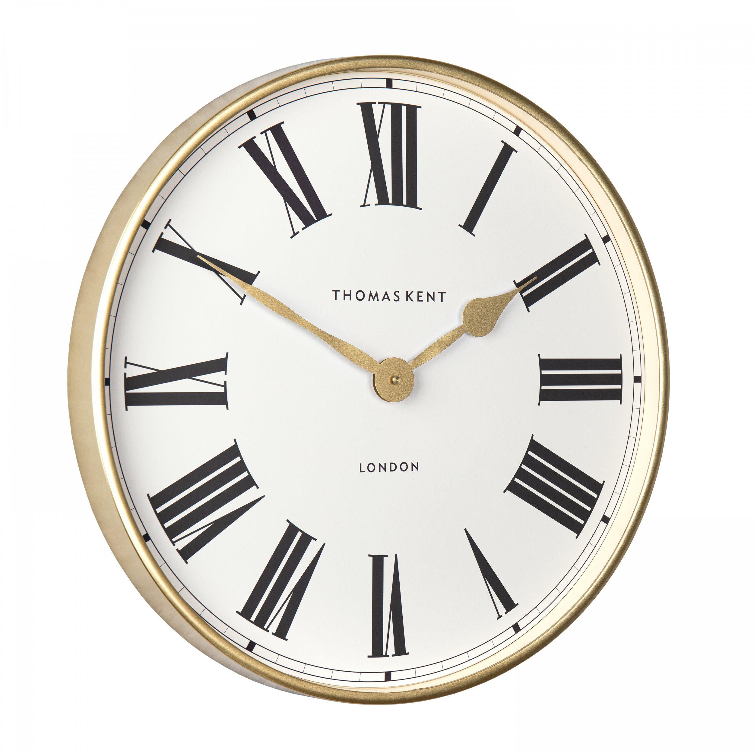 Atlas Wall Clock in Gold - Atlas Gold