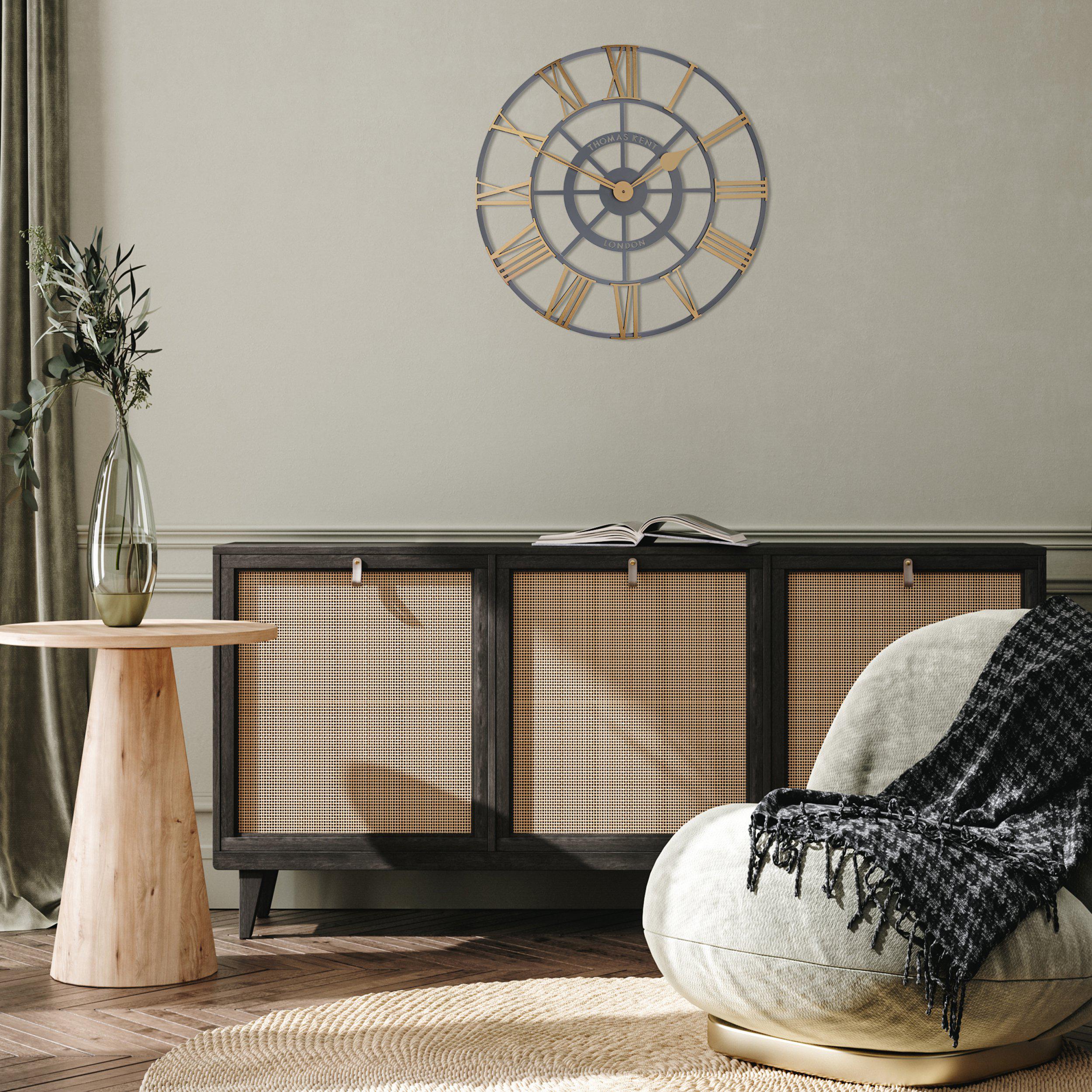 Evening Star Wall Clock in Grey - Gray