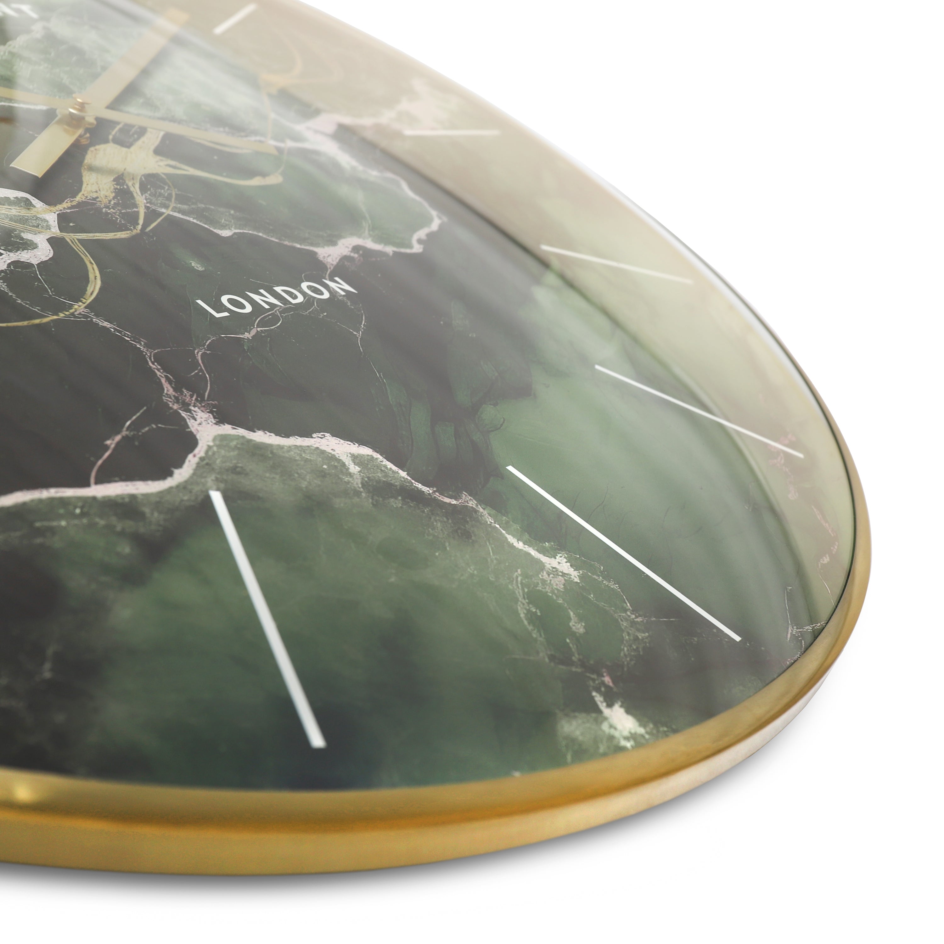 Oyster Wall Clock Emerald - Green