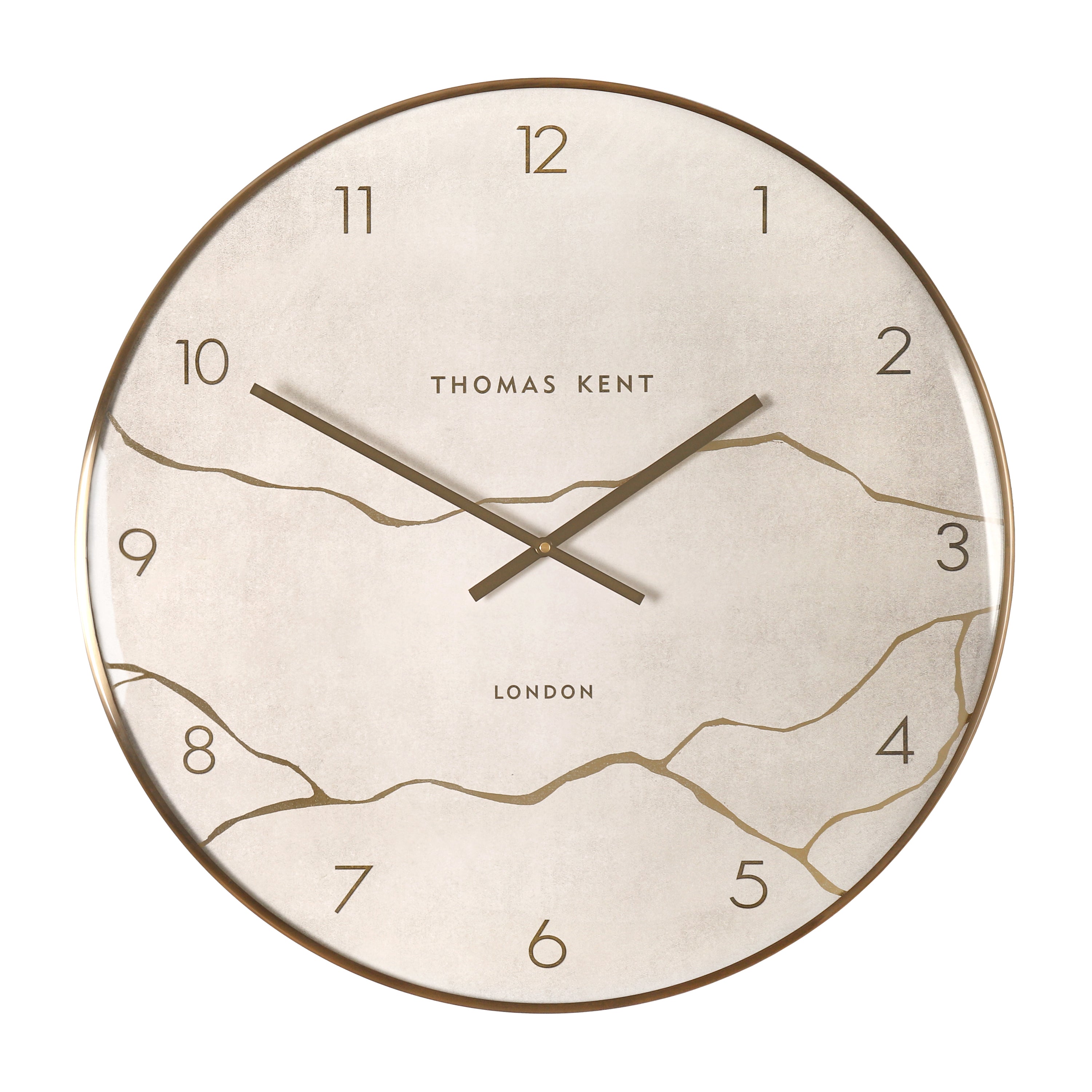 Oyster Wall Clock Stone - Brown