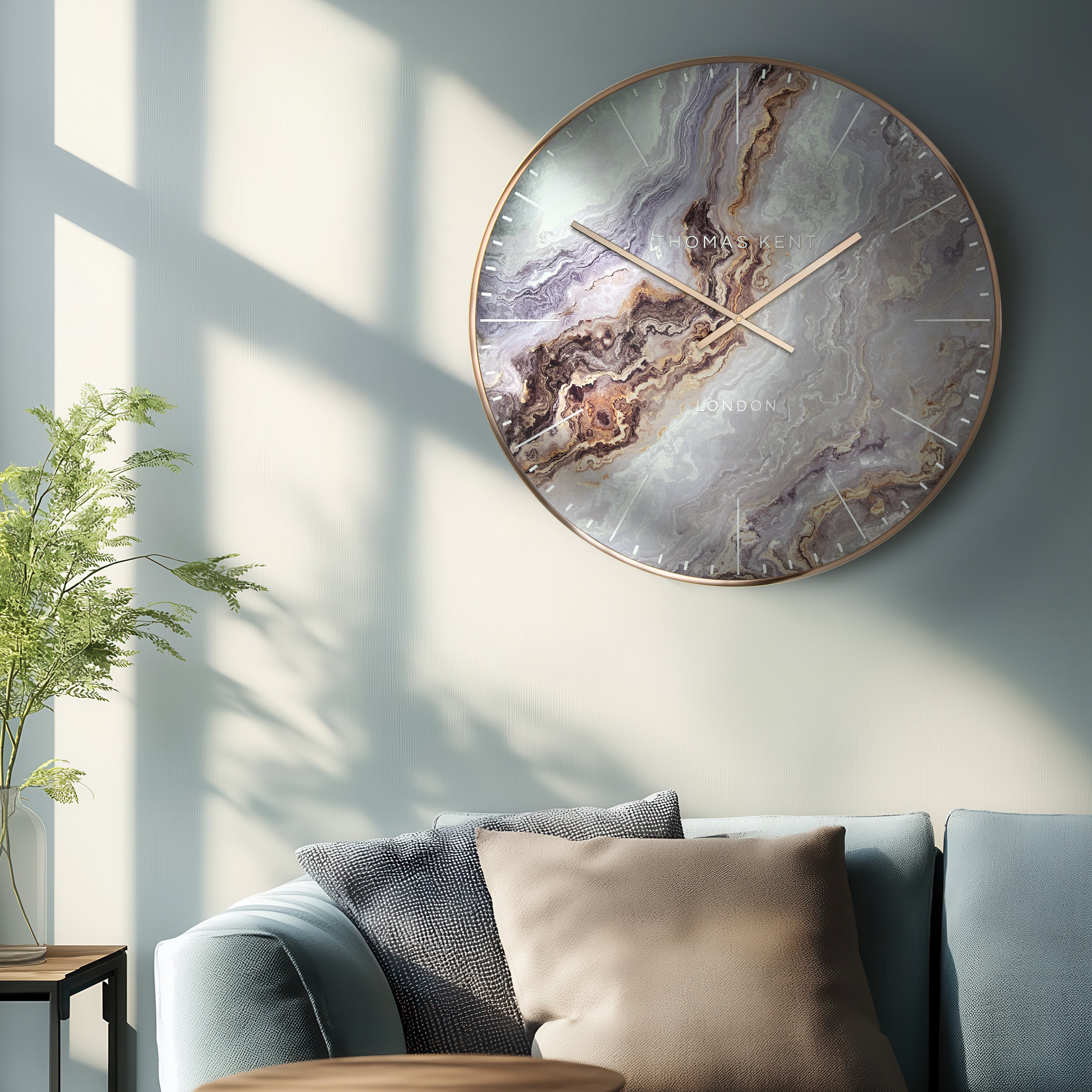 Oyster Wall Clock Bronze - Bronze