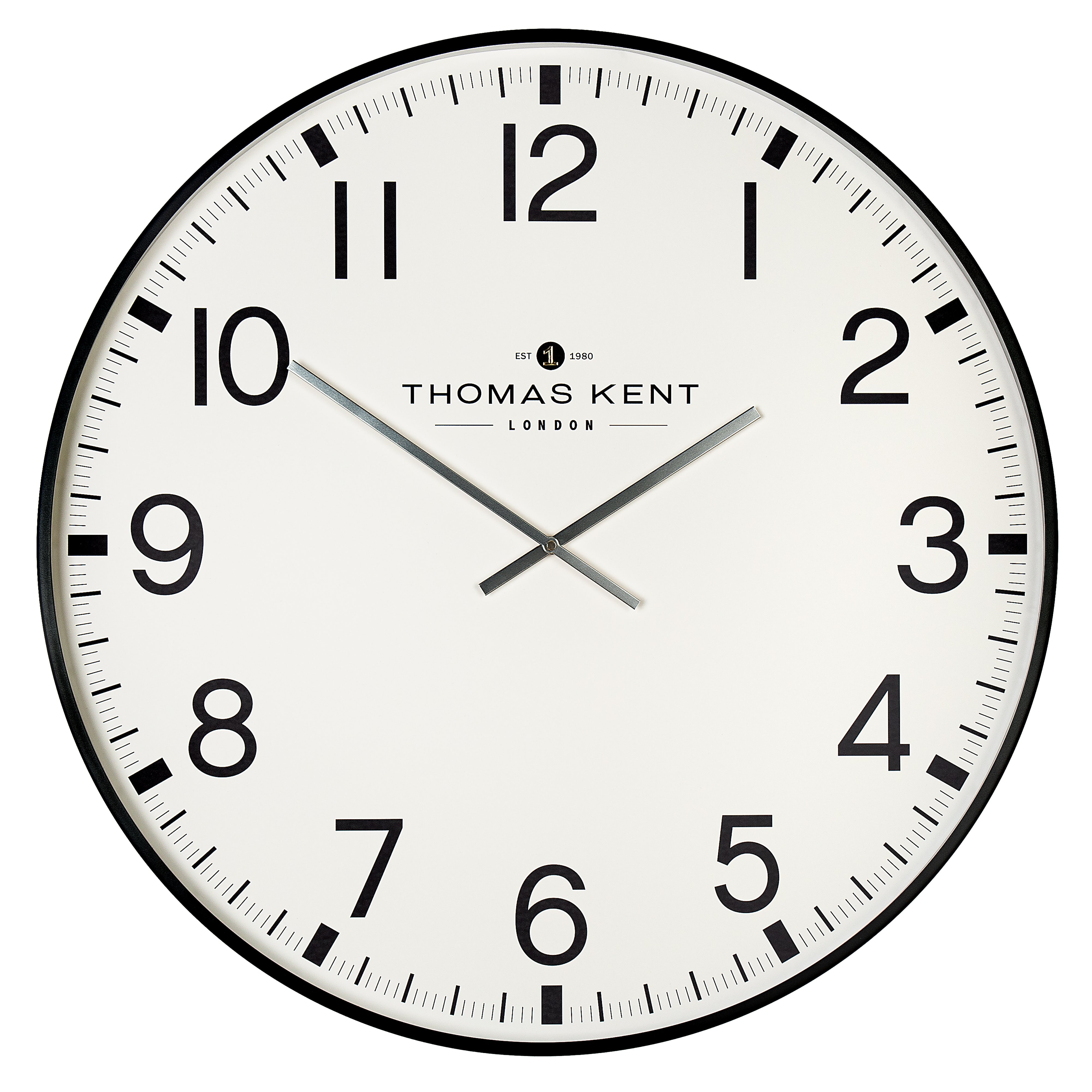Clocksmith No.1 Wall Clock in Black - Black