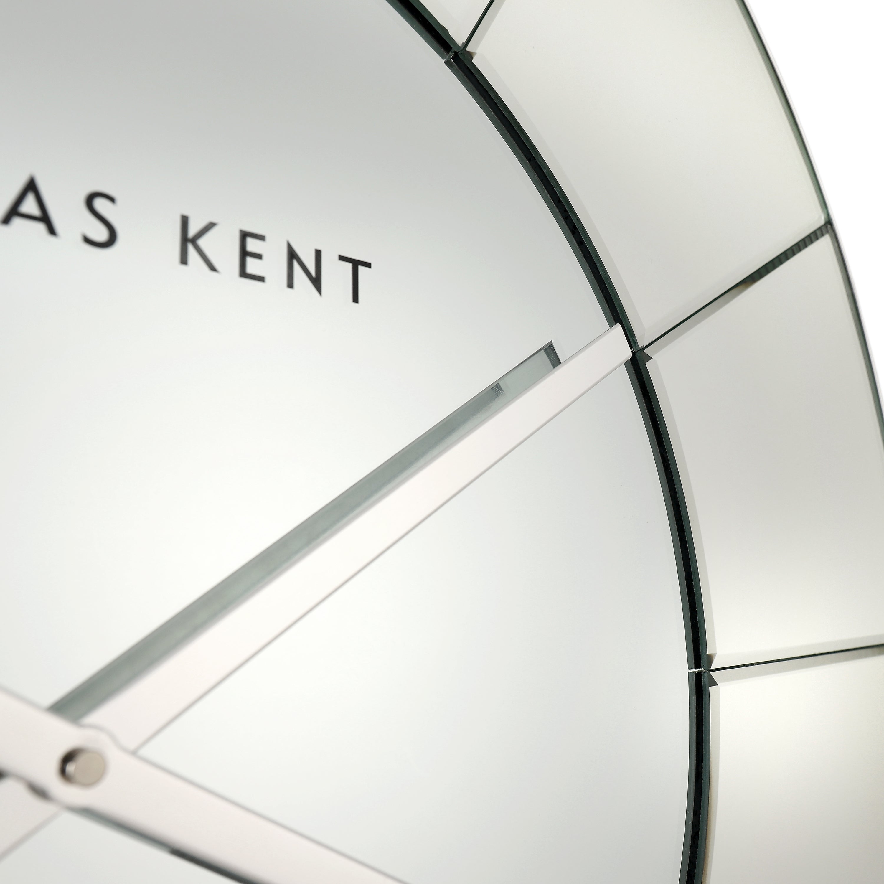 Hamilton Mirror Wall Clock - Silver