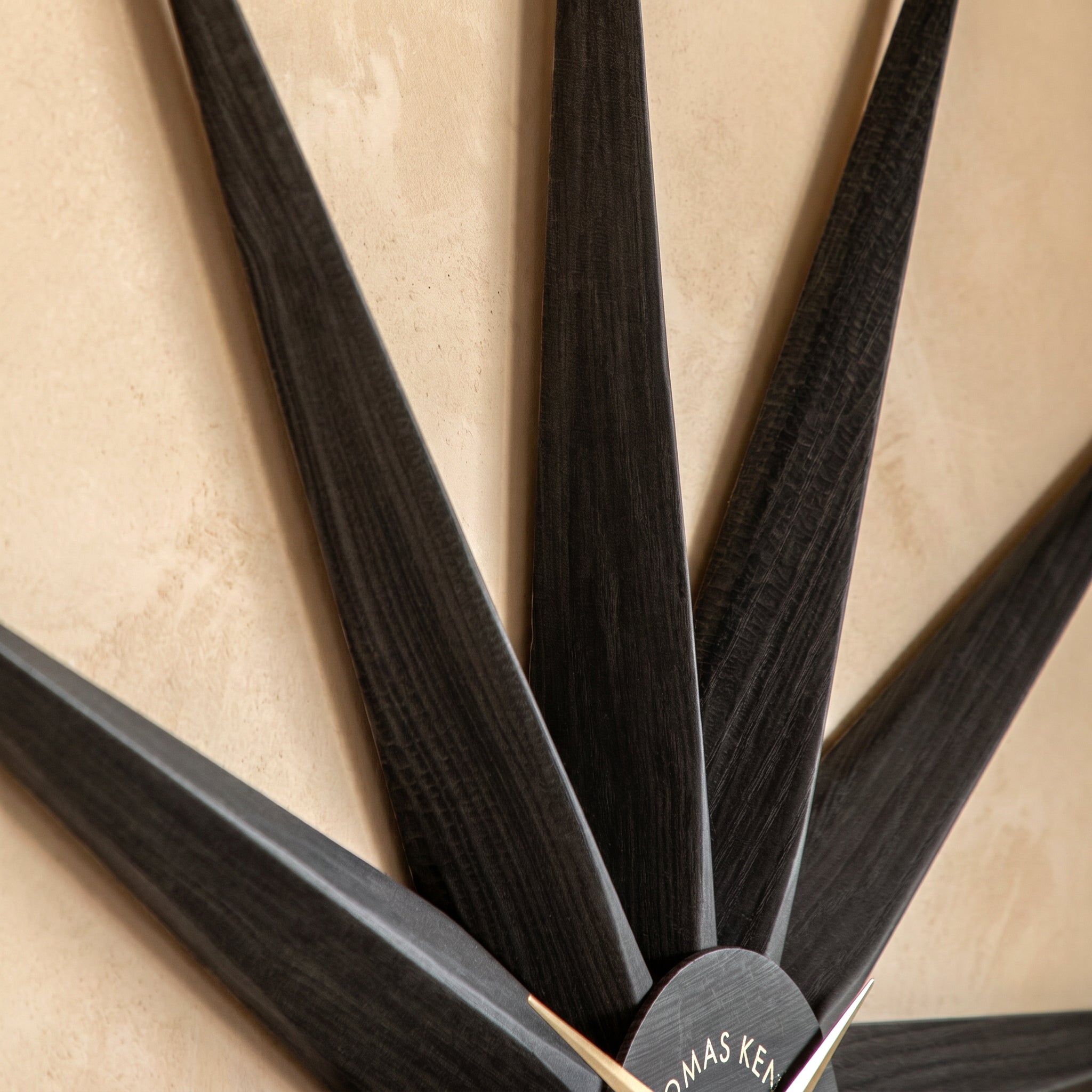 North Star Oversized Wall Clock in Dark Oak