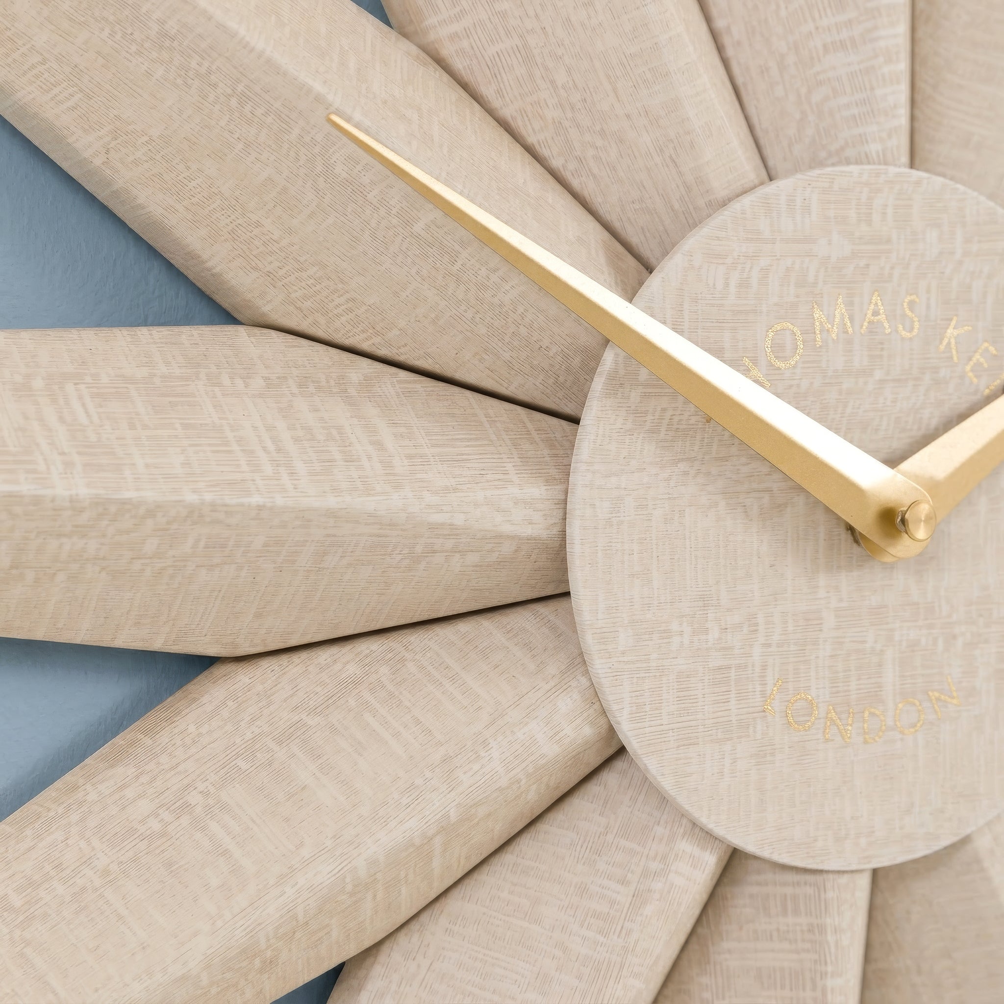 North Star Oversized Wall Clock in Light Oak