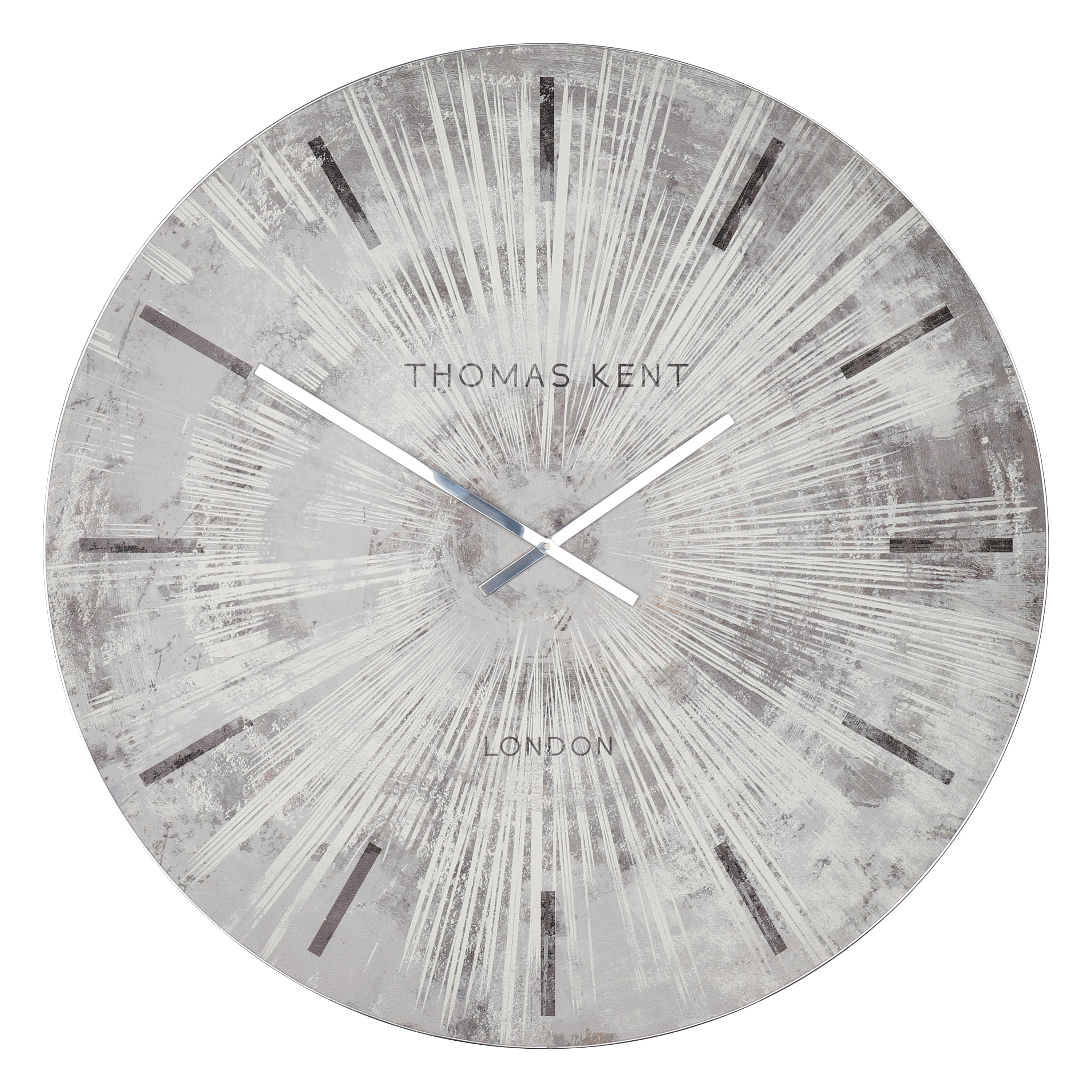 Starburst Wall Clock - Starburst Silver