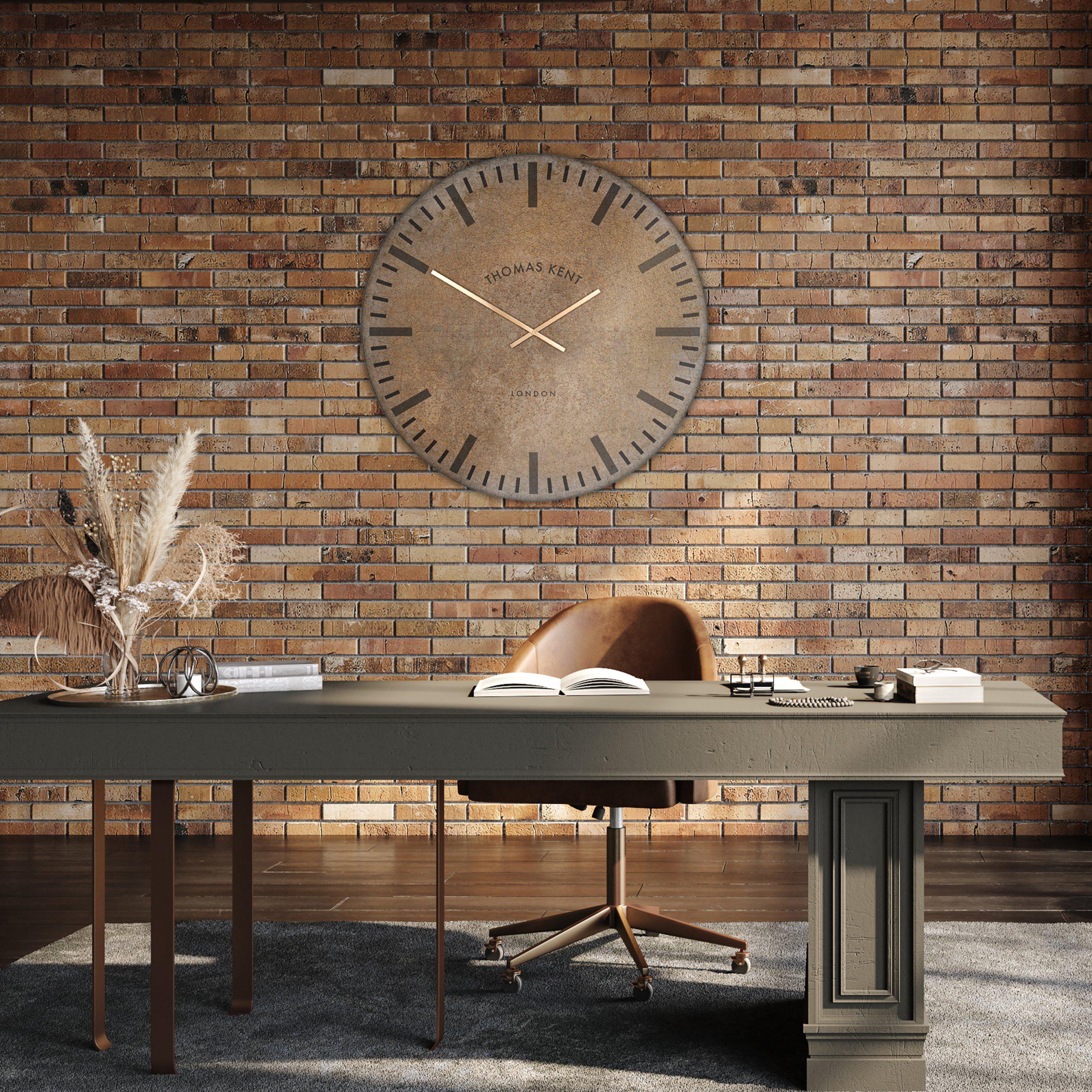 Limehouse Wall Clock in Brick - Brick