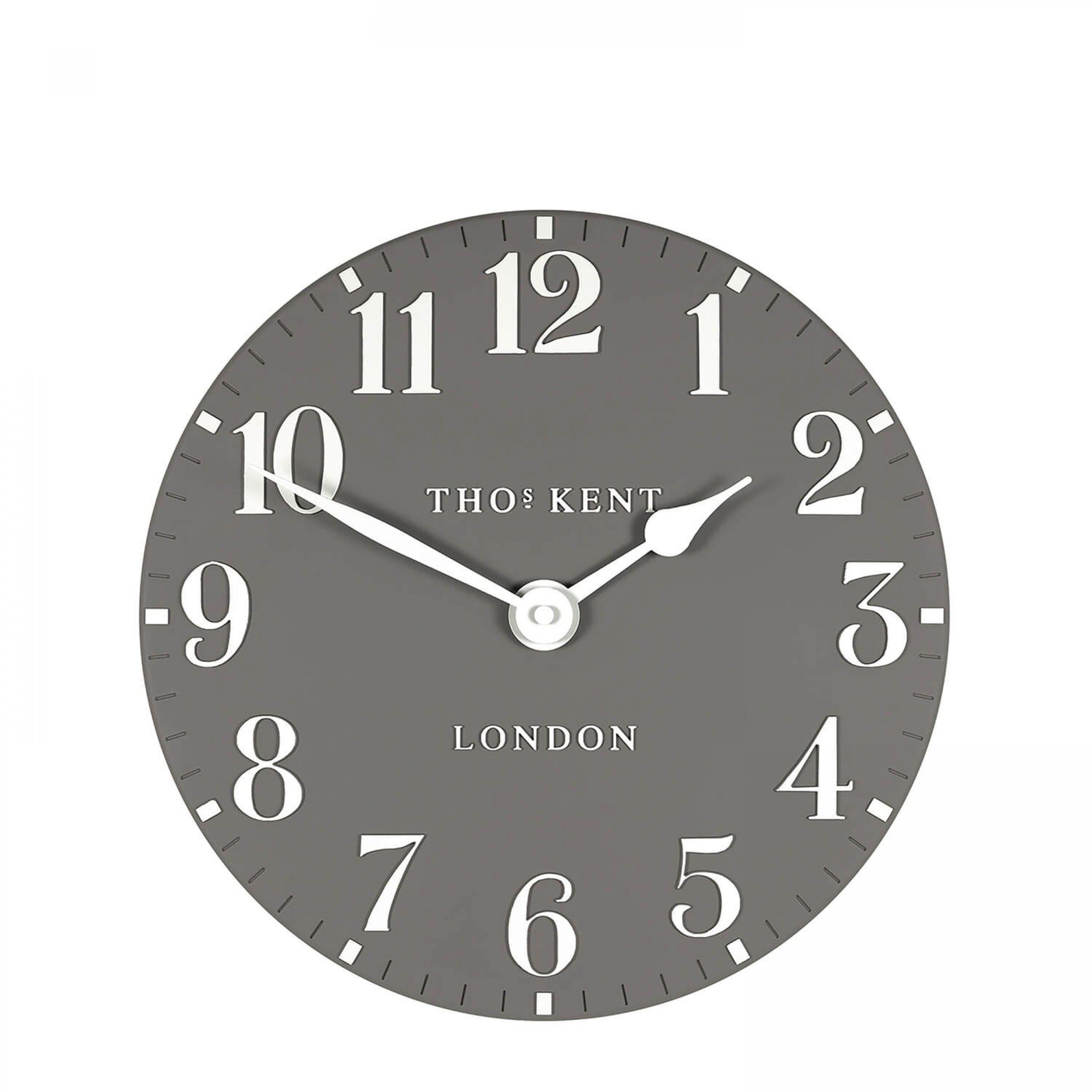 Arabic Wall Clock in Dolphin Grey - Dolphin Grey