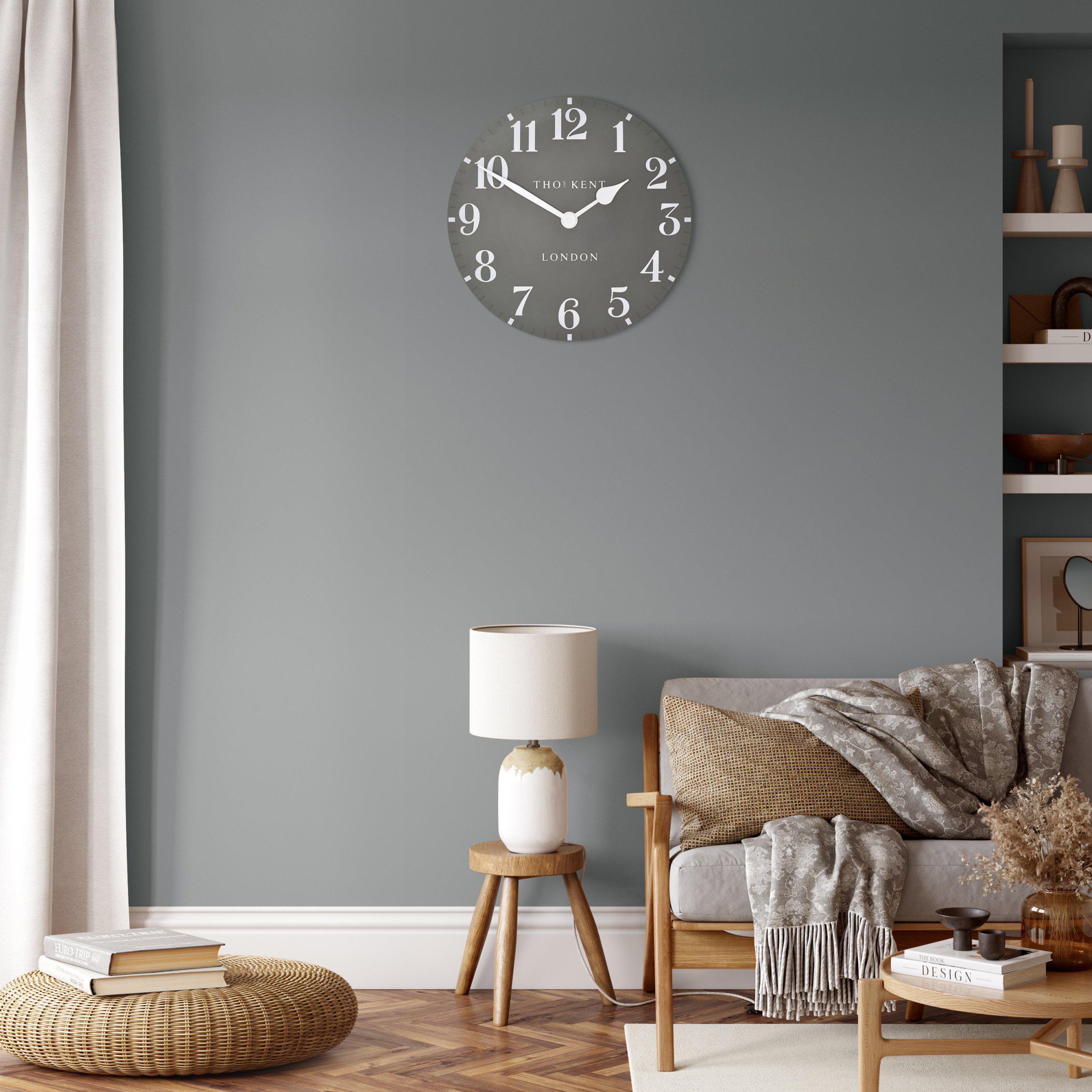 Arabic Wall Clock in Dolphin Grey - Dolphin Grey