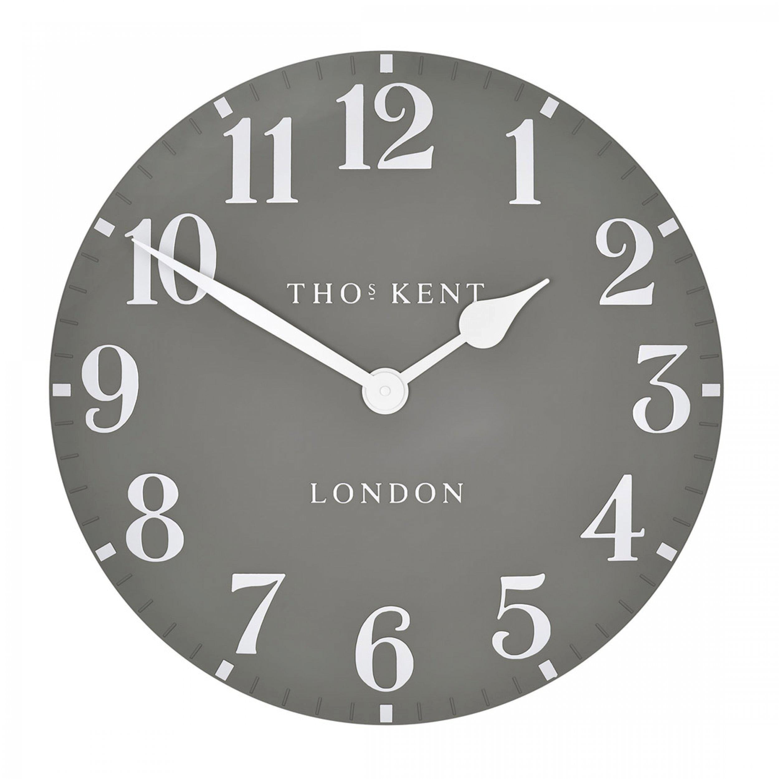 Arabic Wall Clock in Dolphin Grey - Dolphin Grey