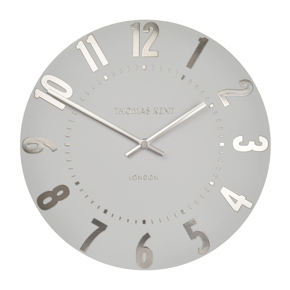 Mulberry Wall Clock in Silver Cloud - Silver Cloud