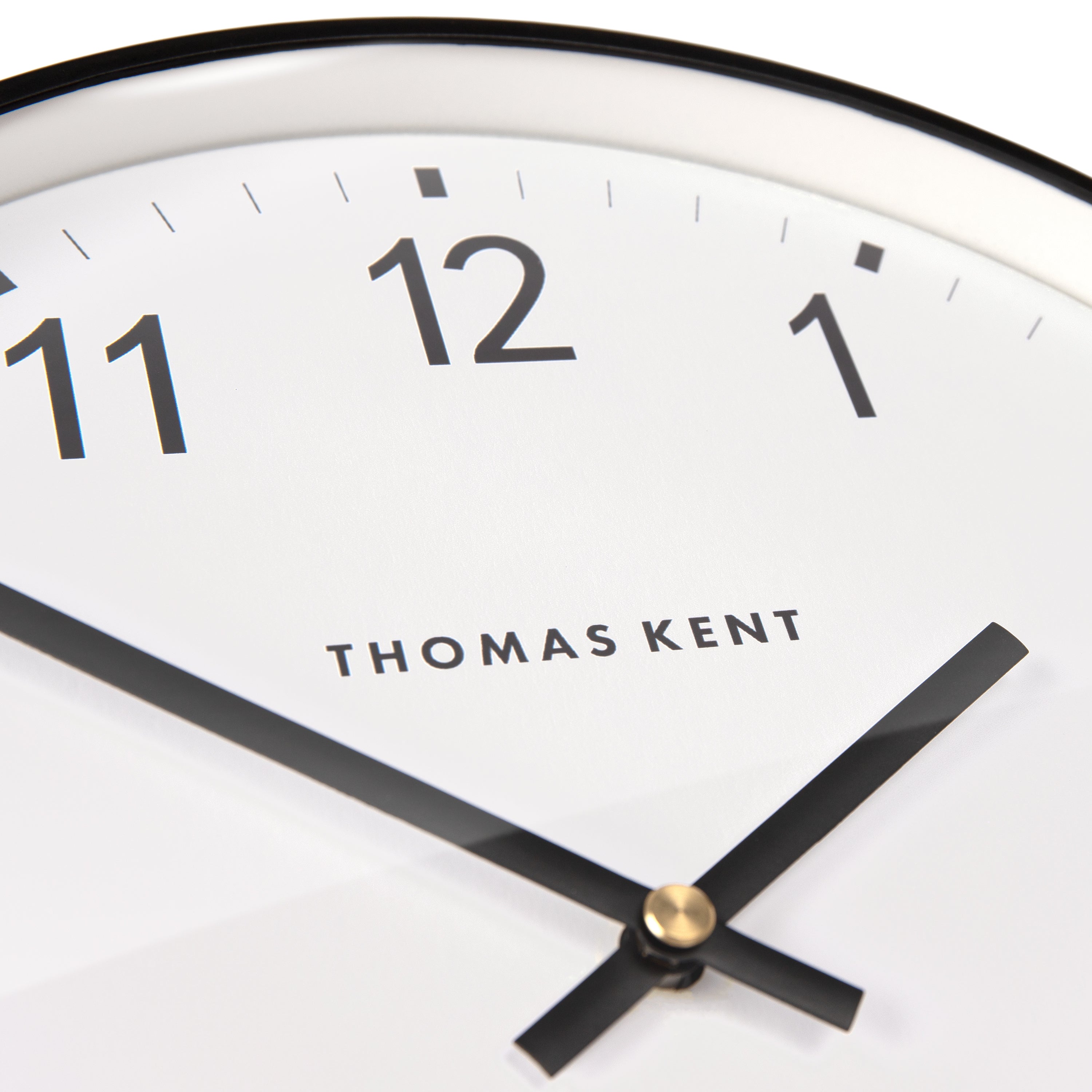 Capri Wall Clock in Black - Black
