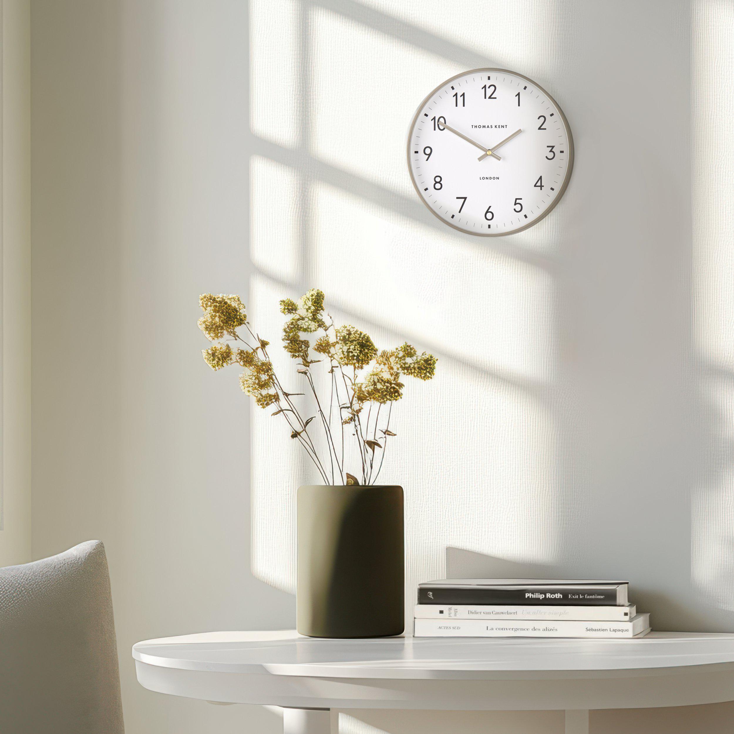 Capri Wall Clock in Grey - grey
