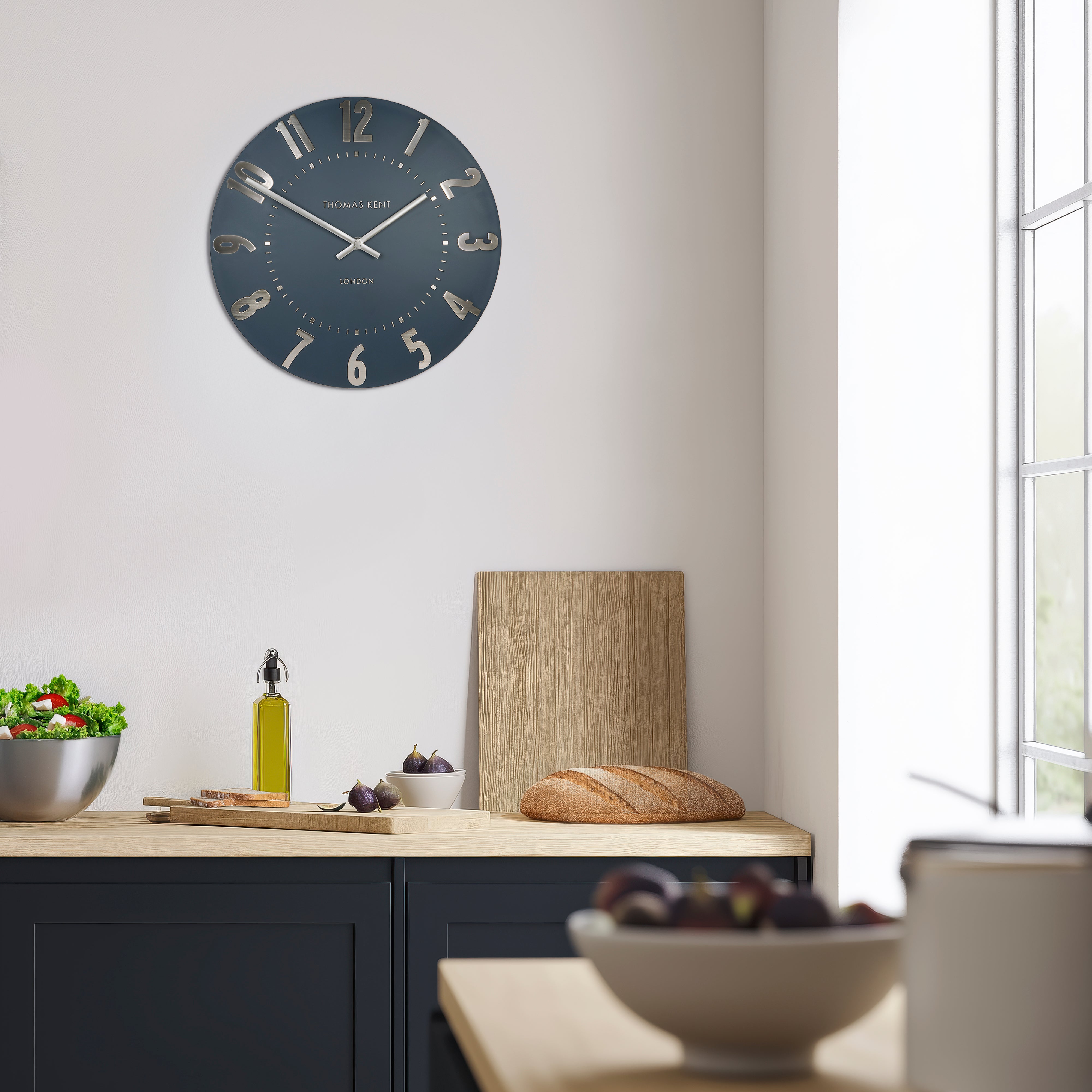 Mulberry Small Wall Clock in Midnight Blue