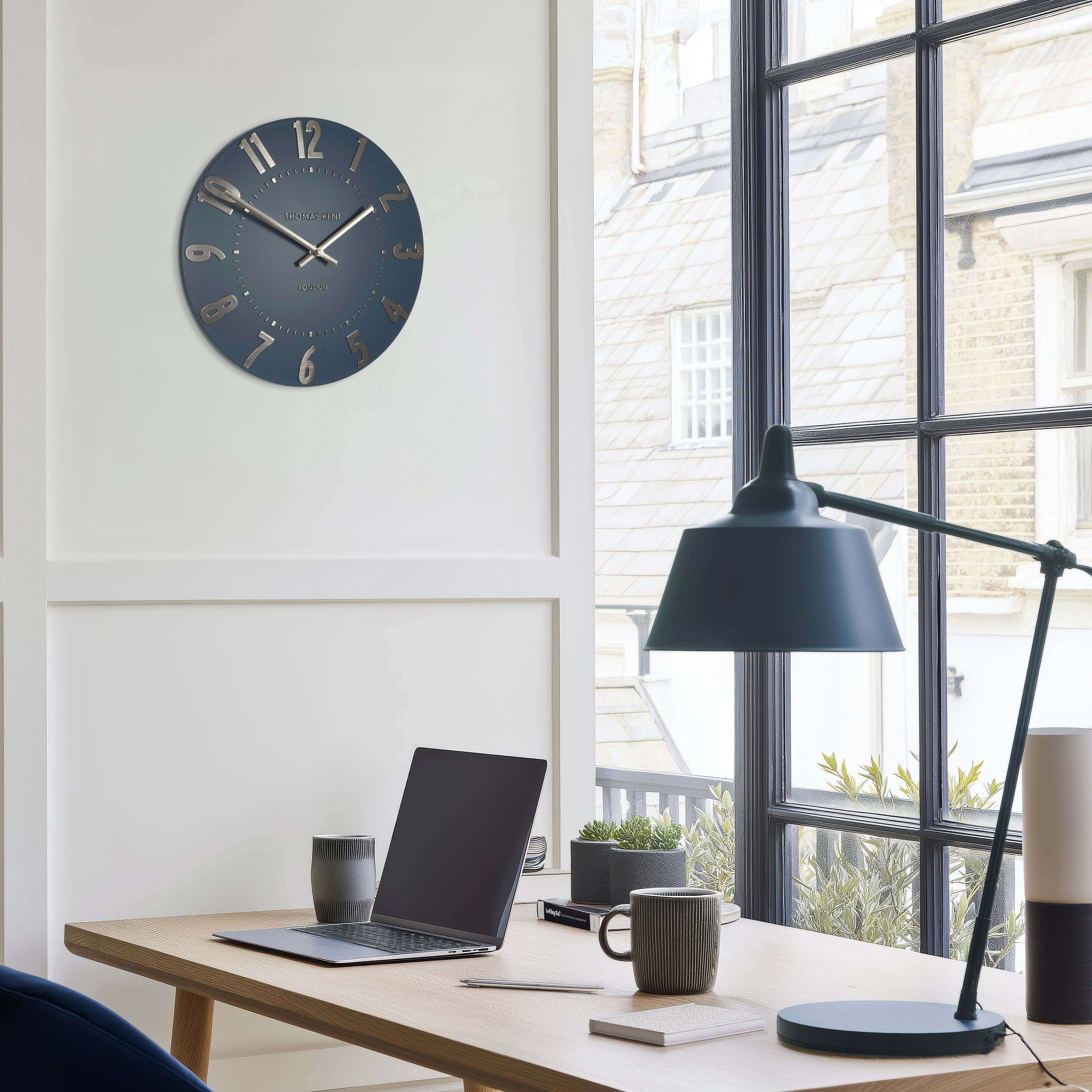 Mulberry Small Wall Clock in Midnight Blue