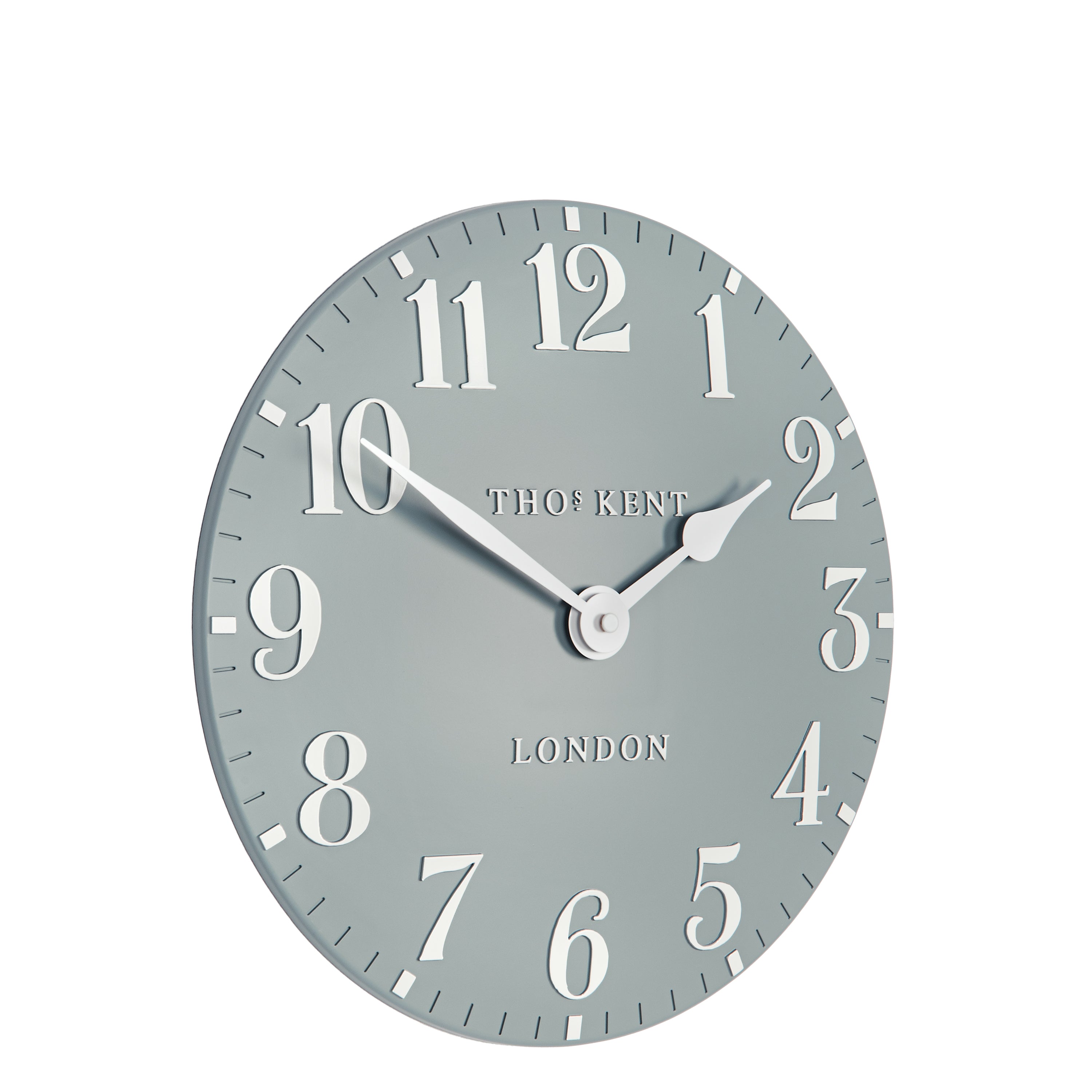 Arabic Wall Clock in Flax Blue - Flax Blue