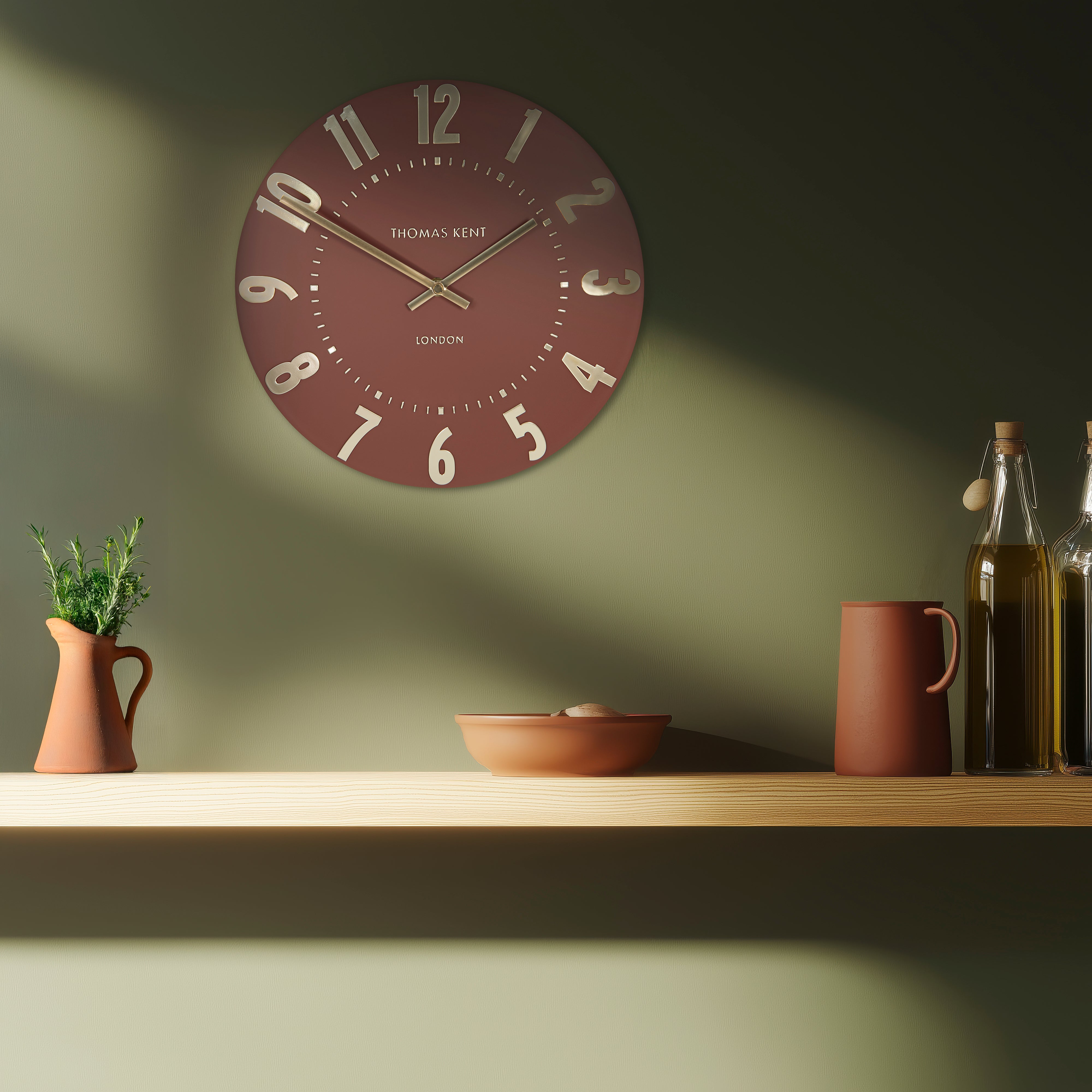 Mulberry Small Wall Clock in Auburn
