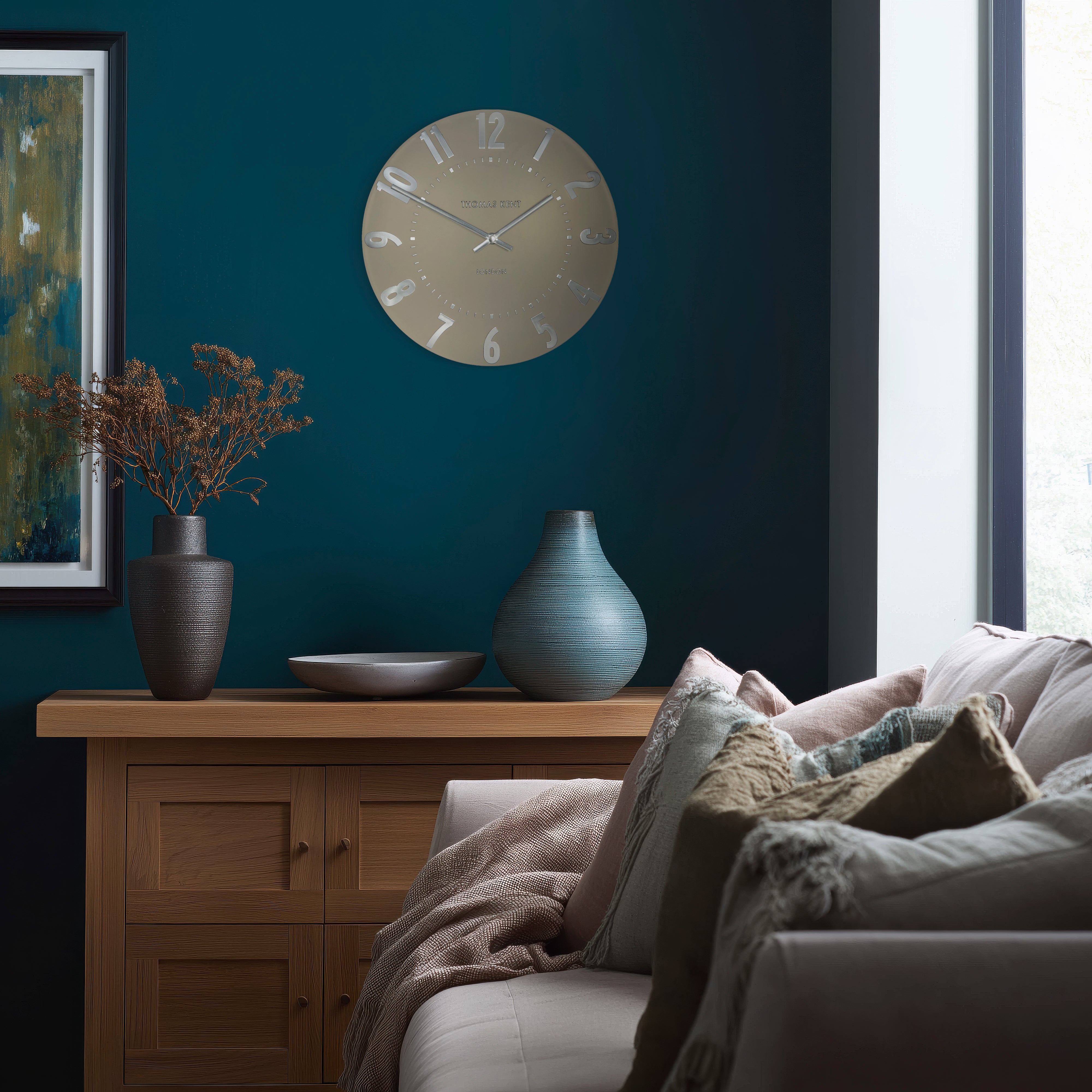 Mulberry Small Wall Clock in Mocha