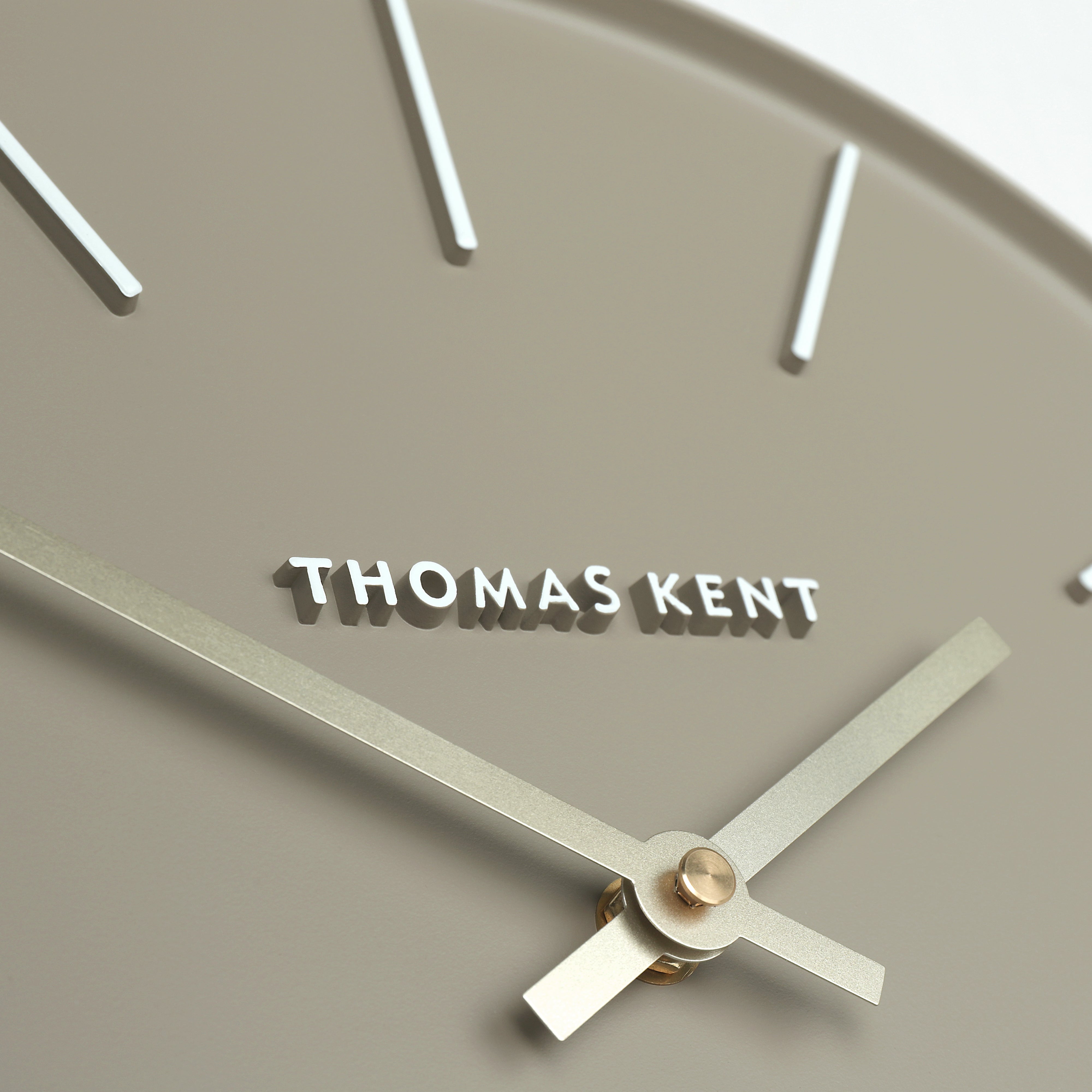 Osprey Wall Clock in Taupe Grey - grey