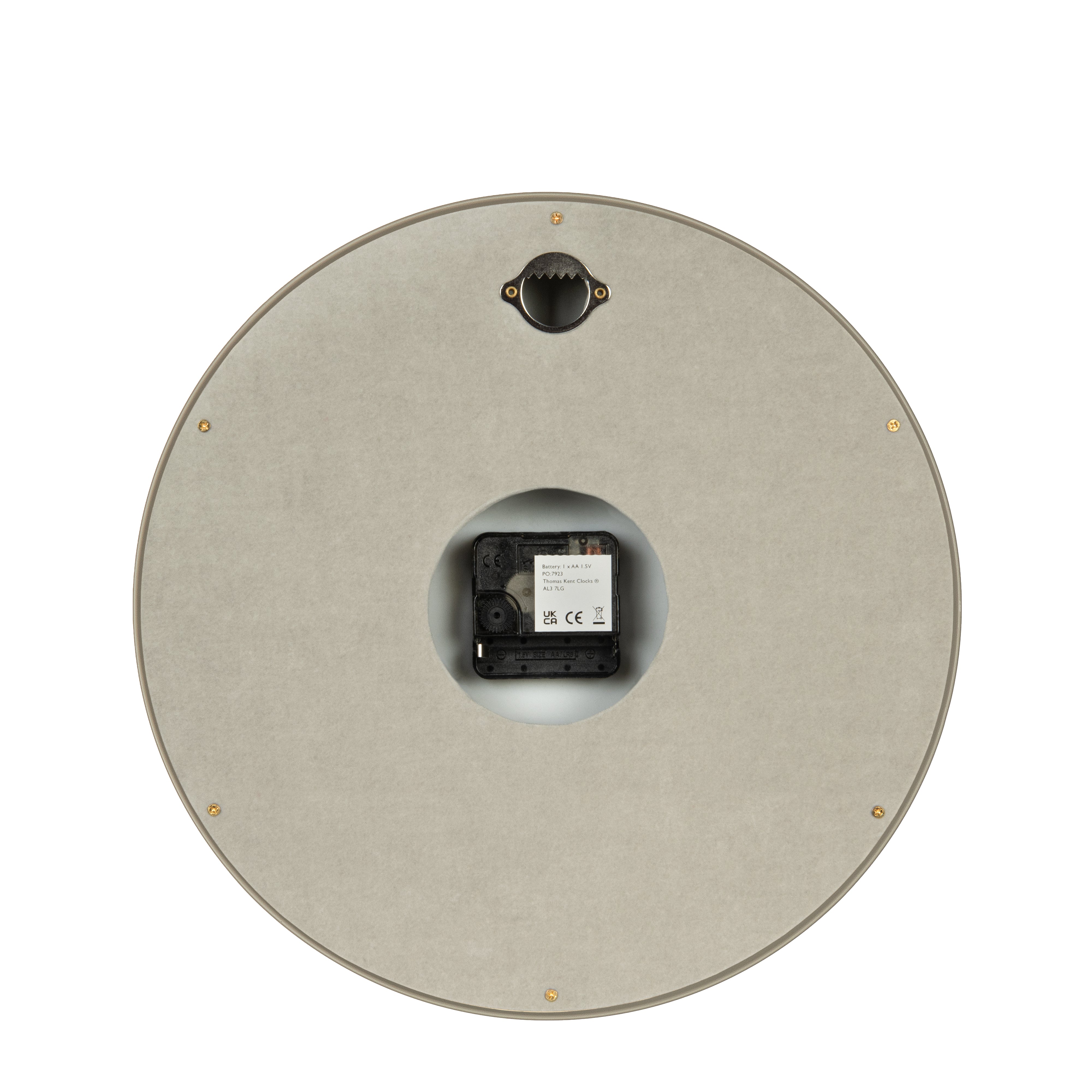 Osprey Wall Clock in Taupe Grey - grey