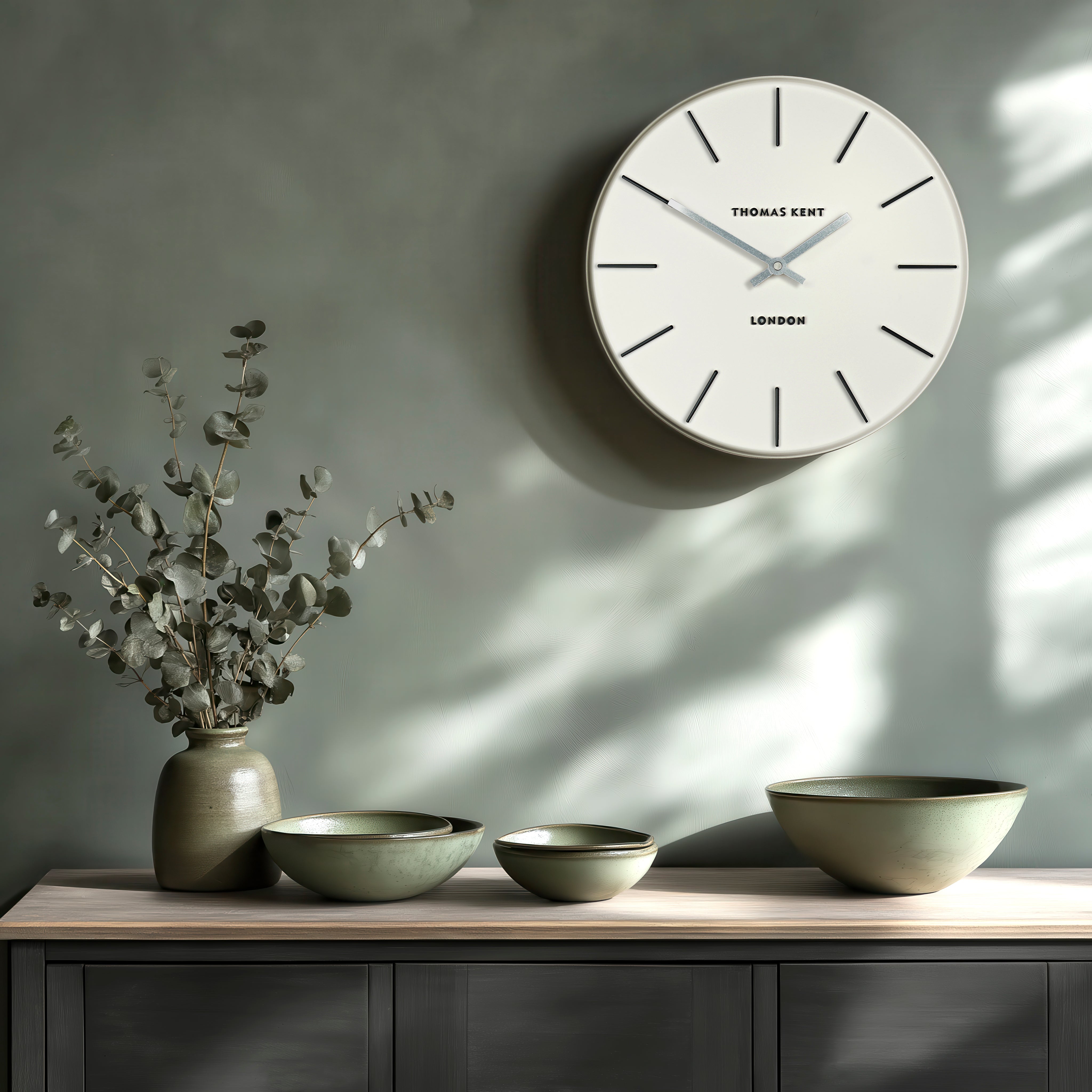 Osprey Wall Clock in Snowberry White