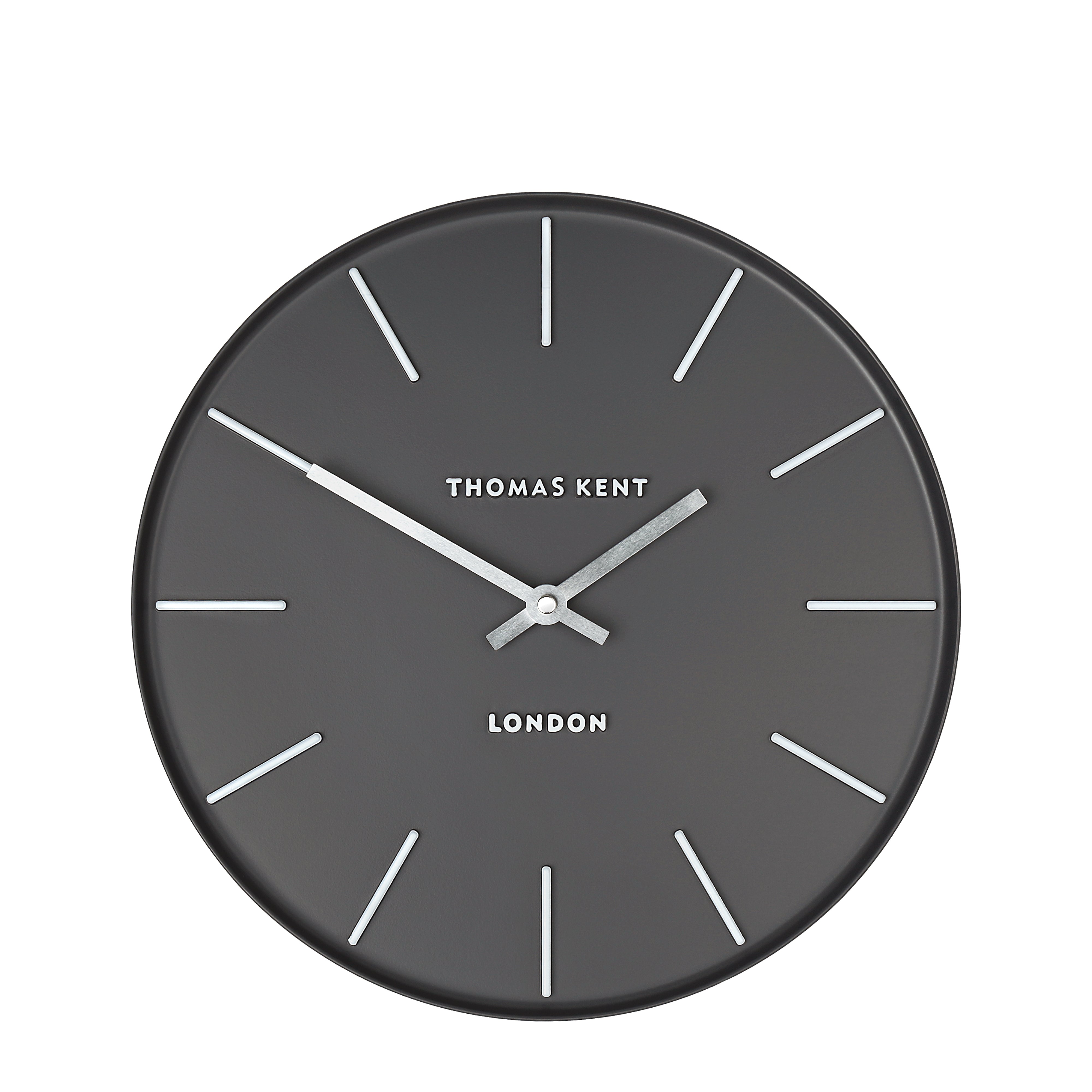 Osprey Wall Clock in Charcoal - White
