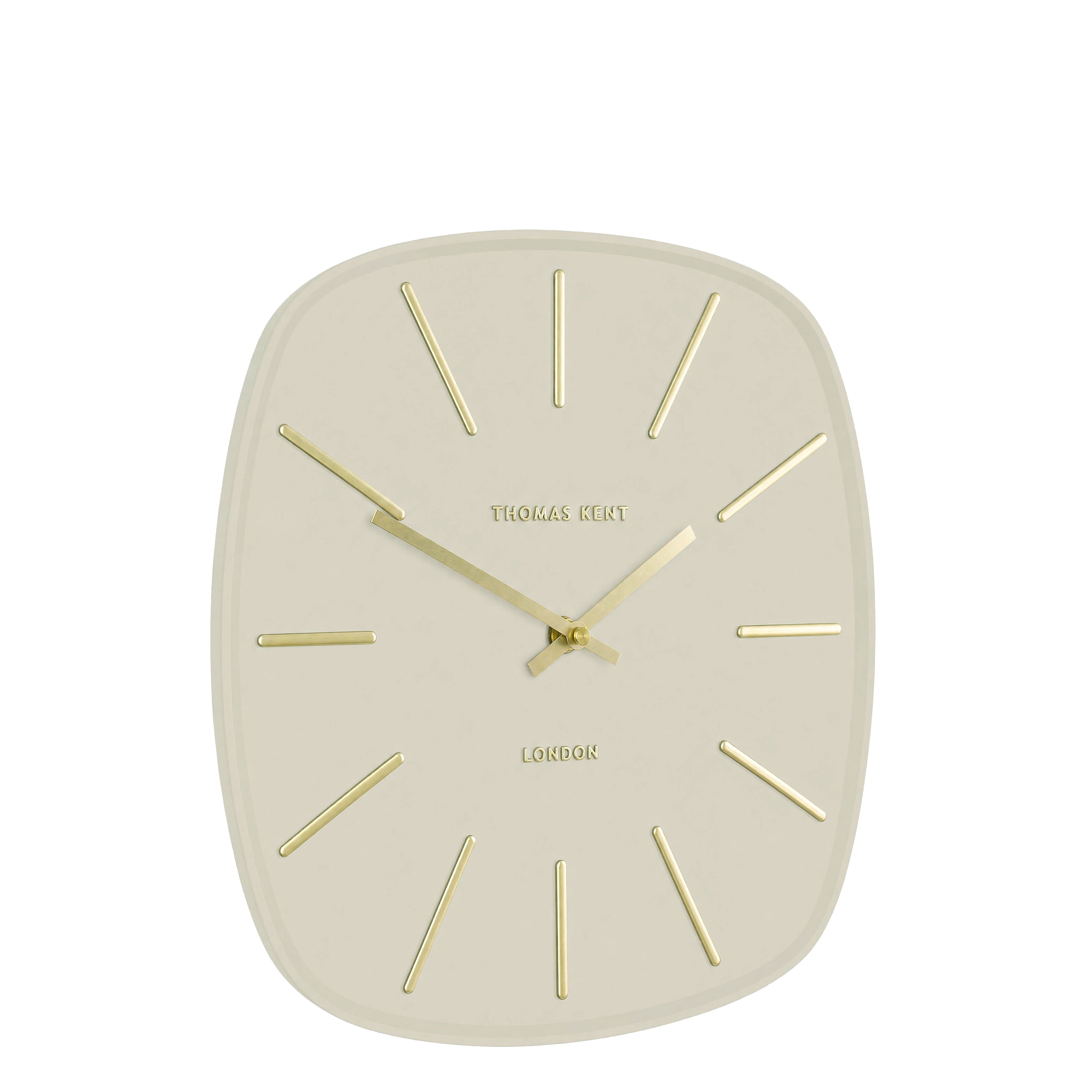 Bistro Wall Clock in Mushroom
