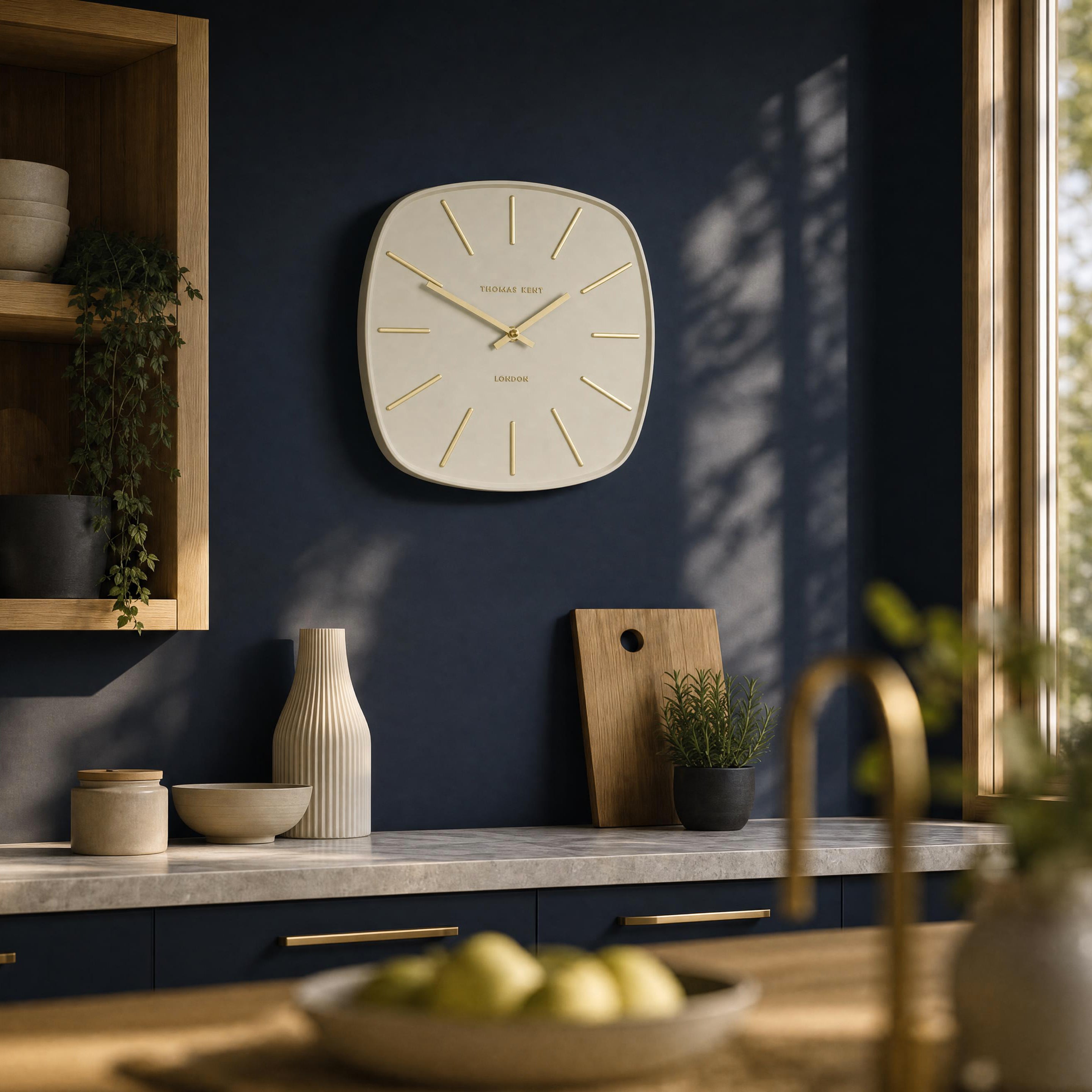 Bistro Wall Clock Mushroom