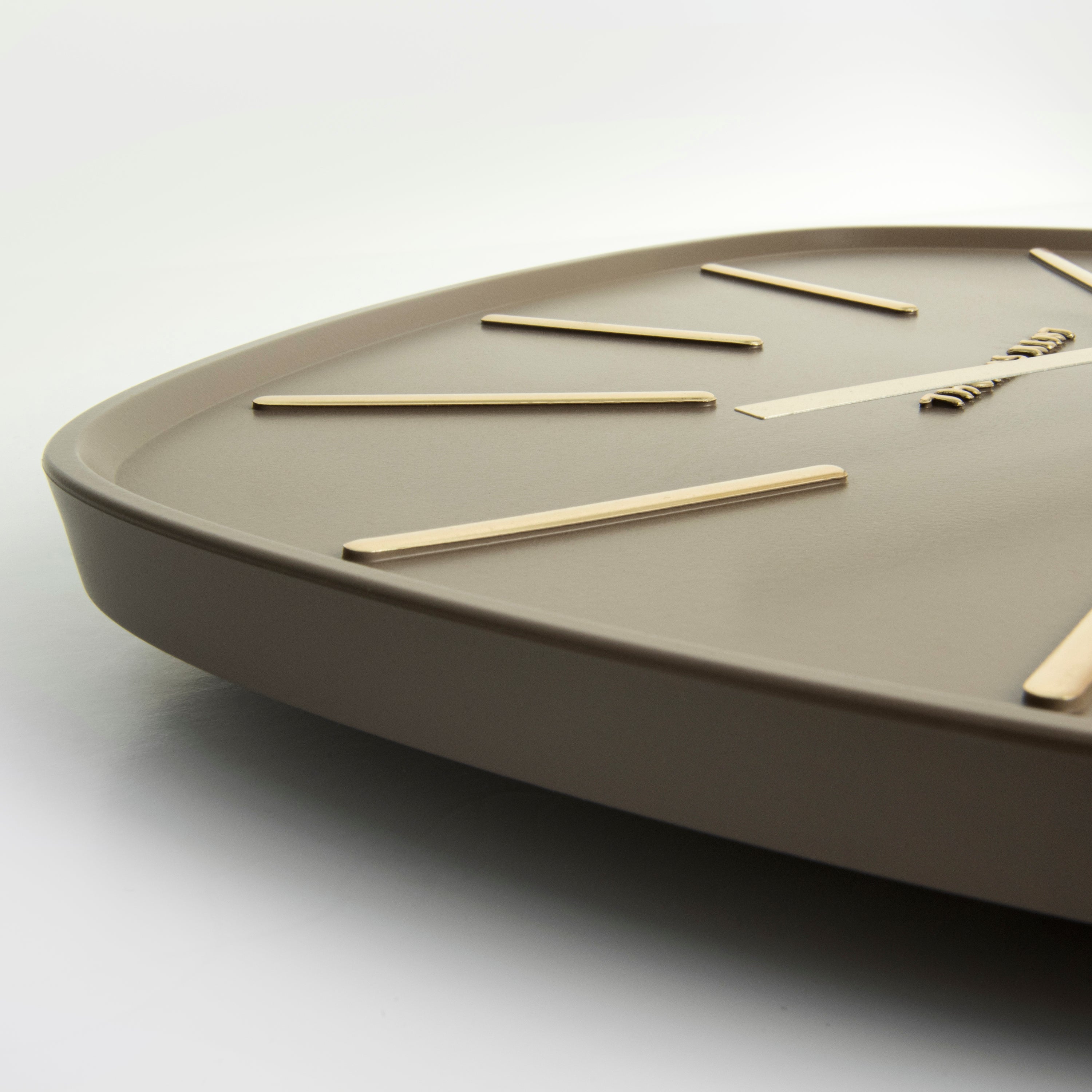 Bistro Wall Clock in Mocha
