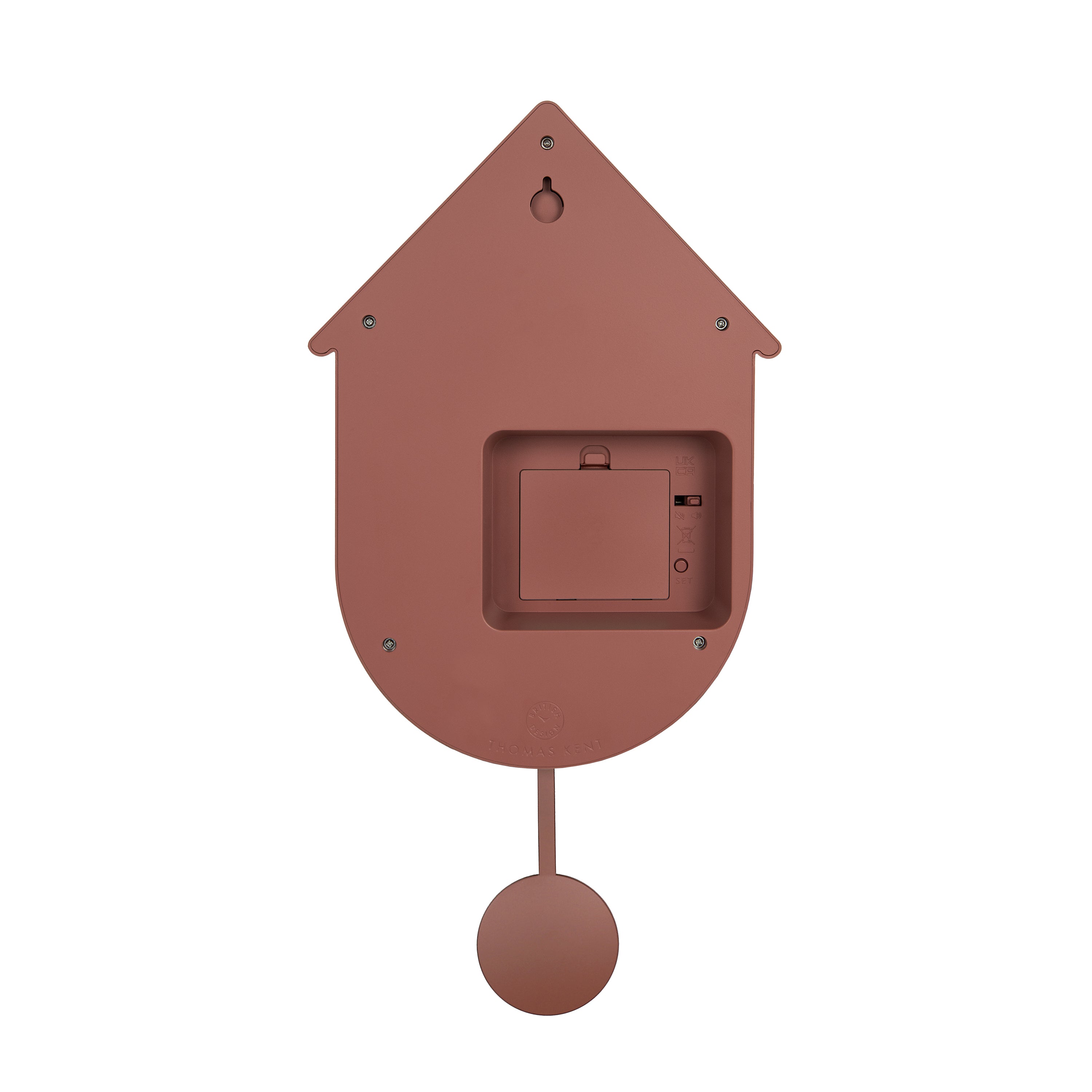 Cuckoo Wall Clock in Burnt Sienna - Burnt Sienna