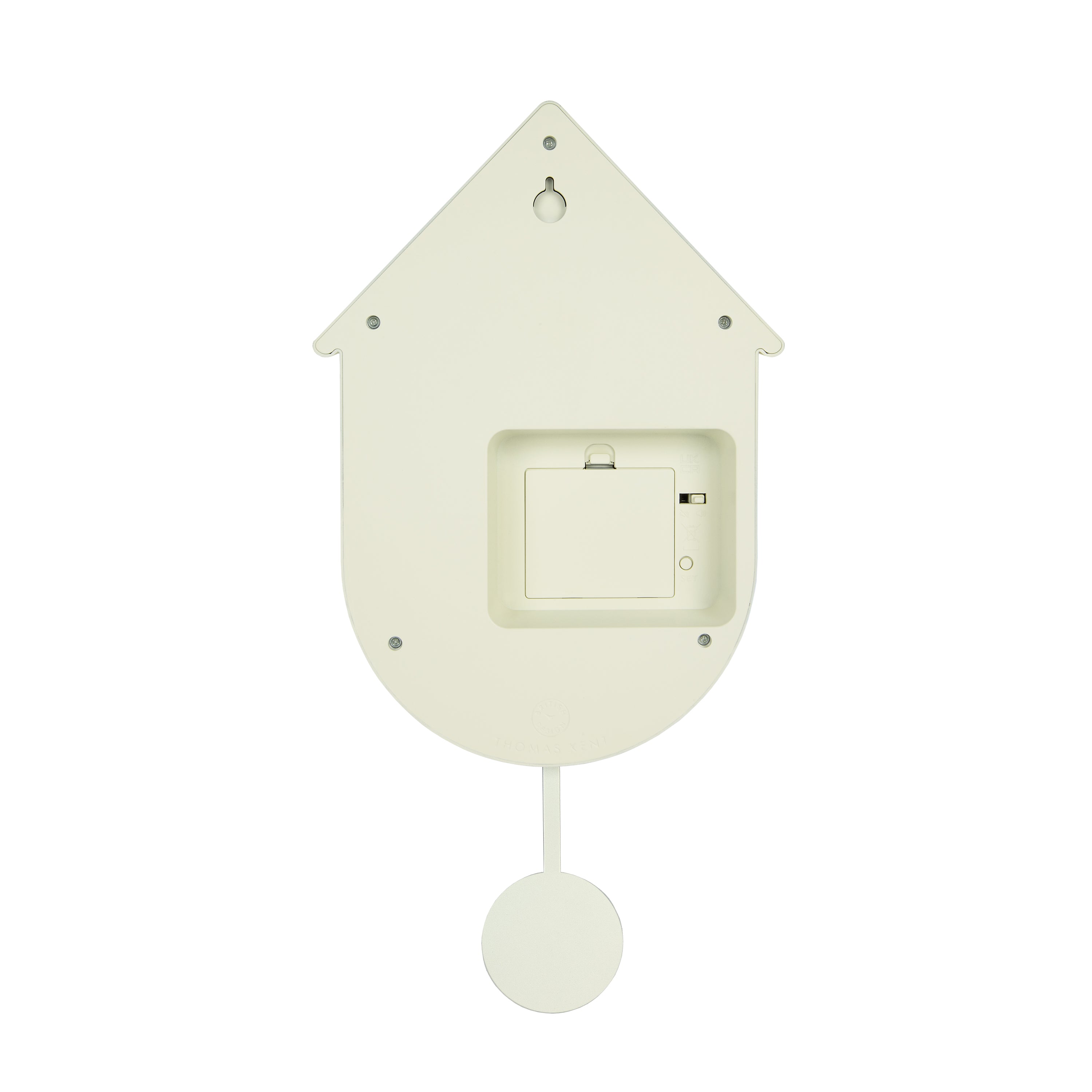 Cuckoo Wall Clock in Milk White - Milk White