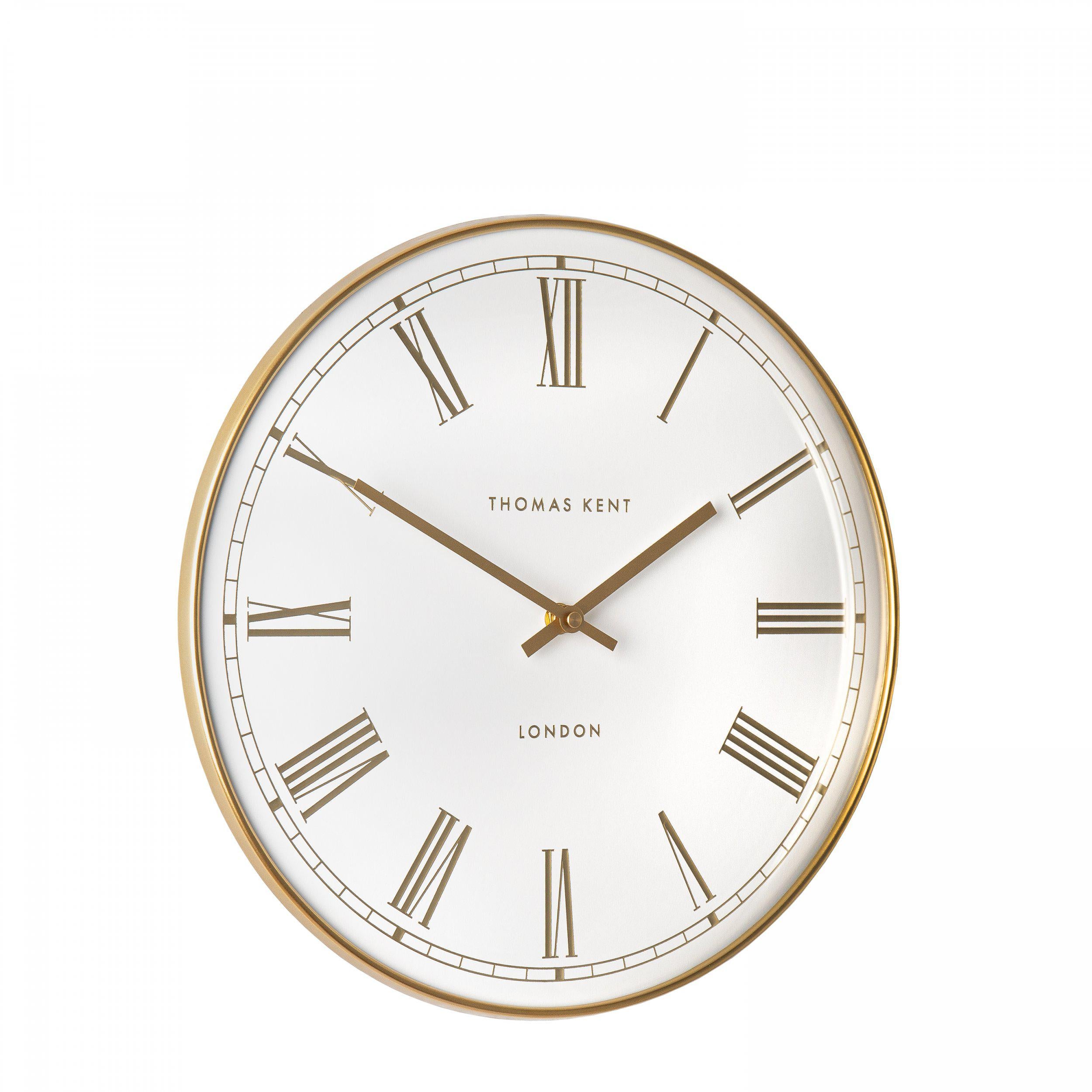 Hartley Wall Clock in Off White - Hartley Gold