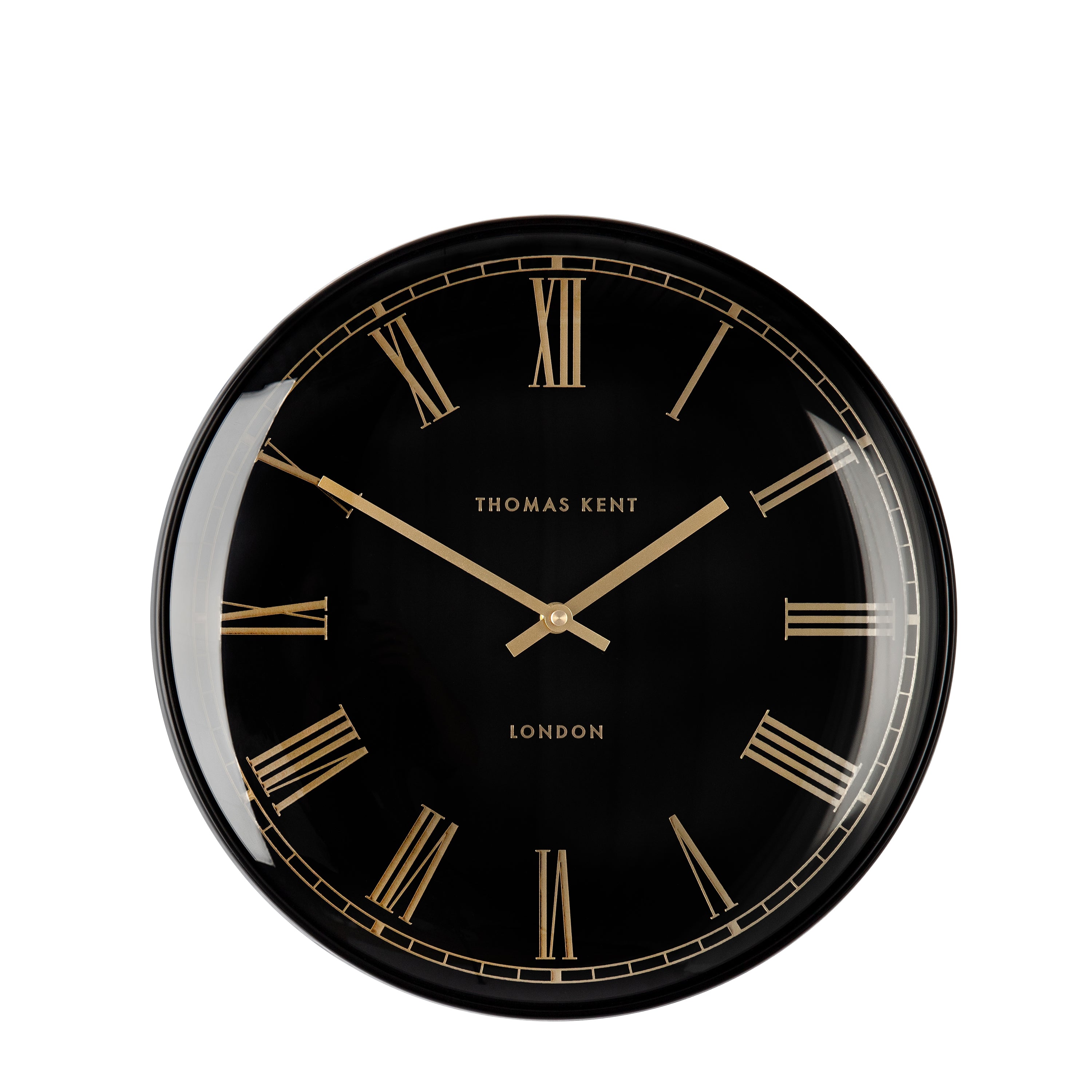Hartley Wall Clock in Black - Black