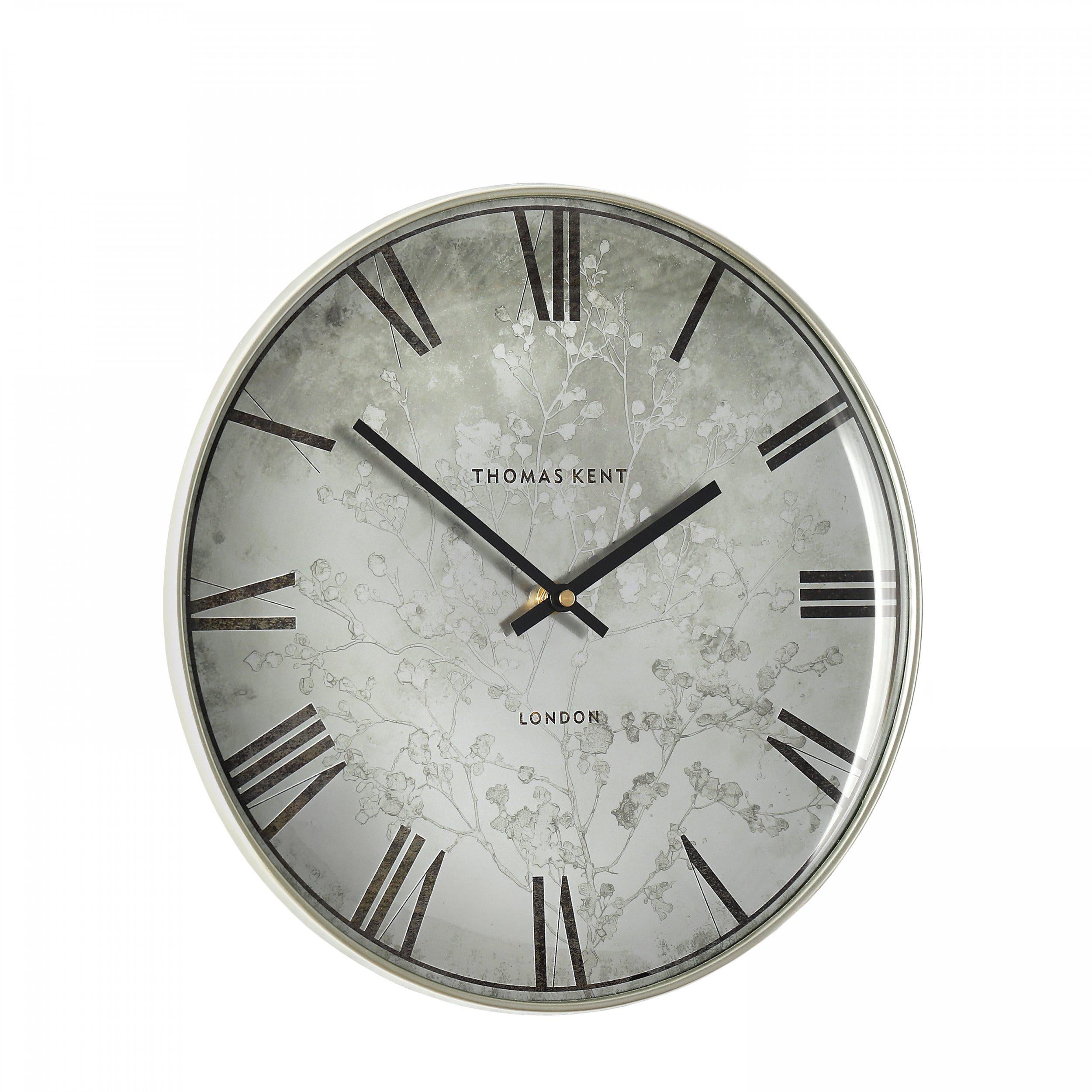 Roma Wall Clock in Silver - Roma Silver