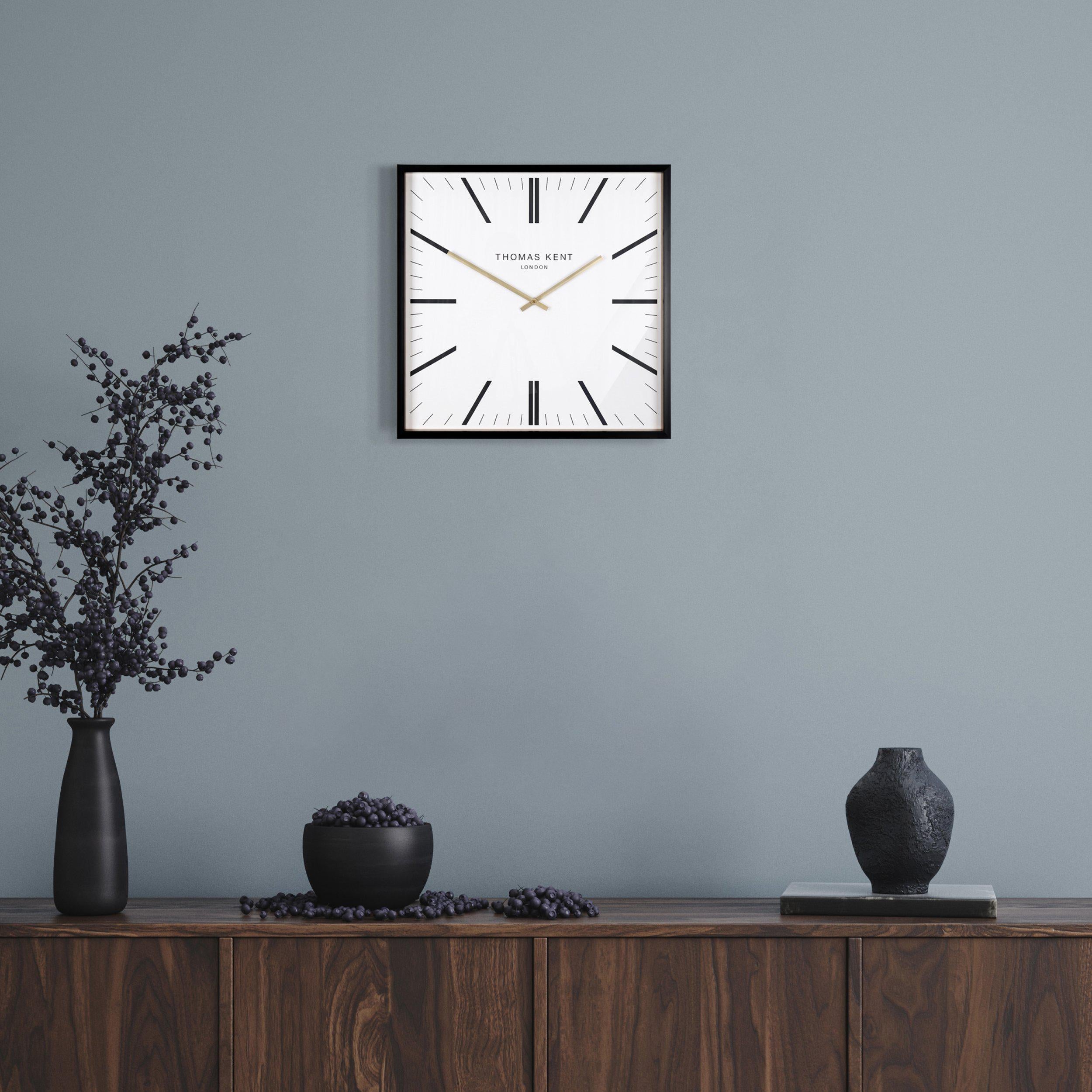 Garrick Wall Clock in White - Garrick