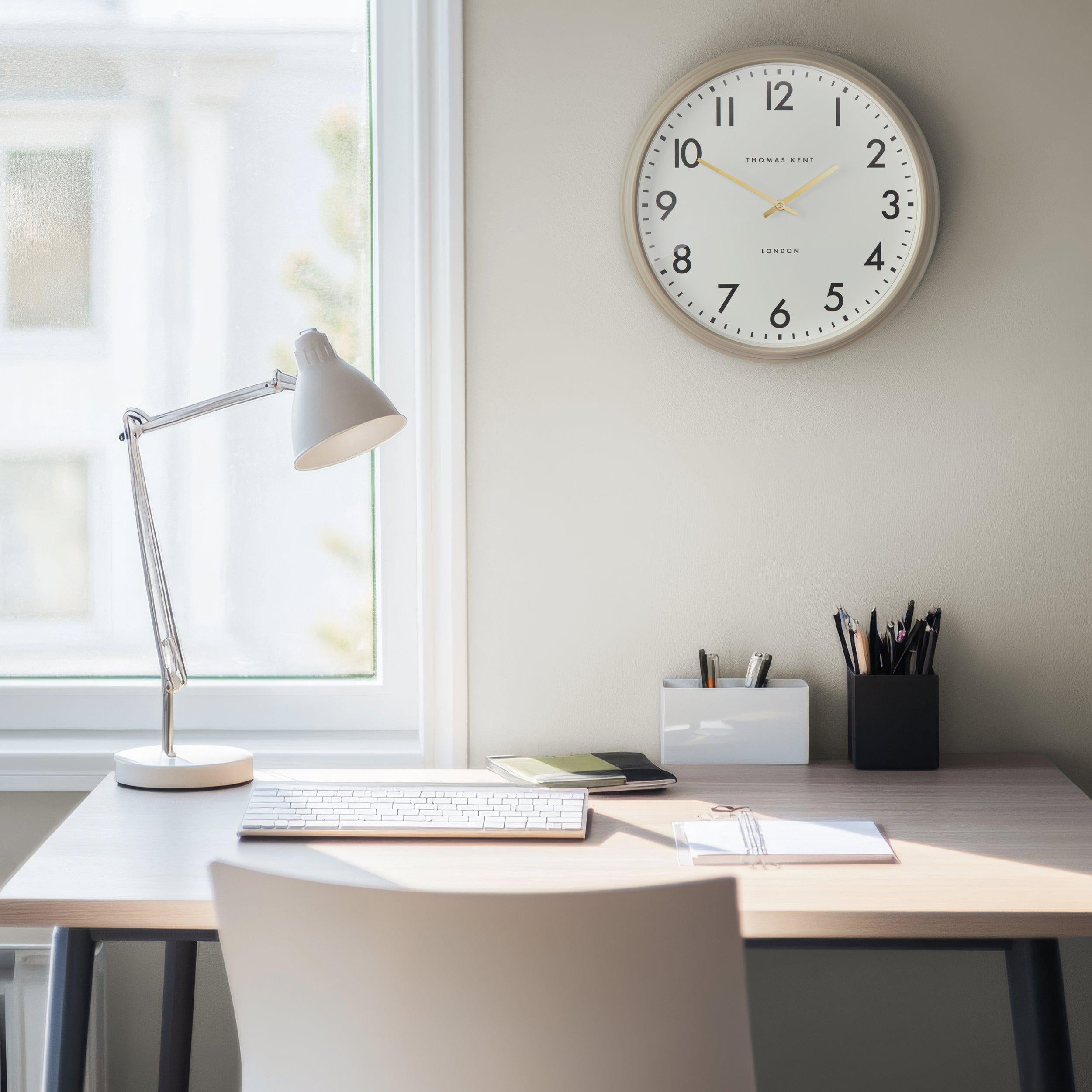 Juniper Wall Clock in Grey - Gray