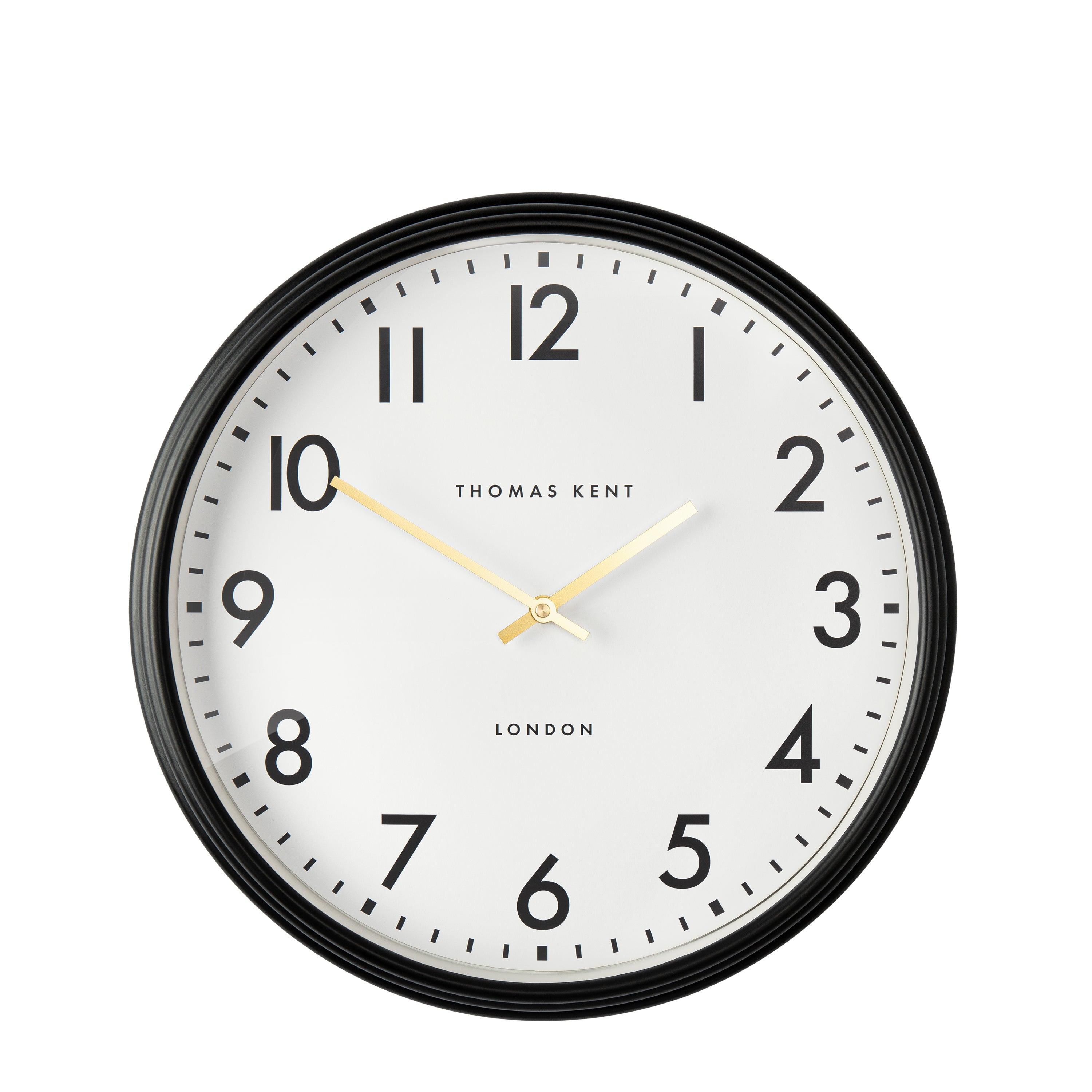 Juniper Wall Clock in Black - Black