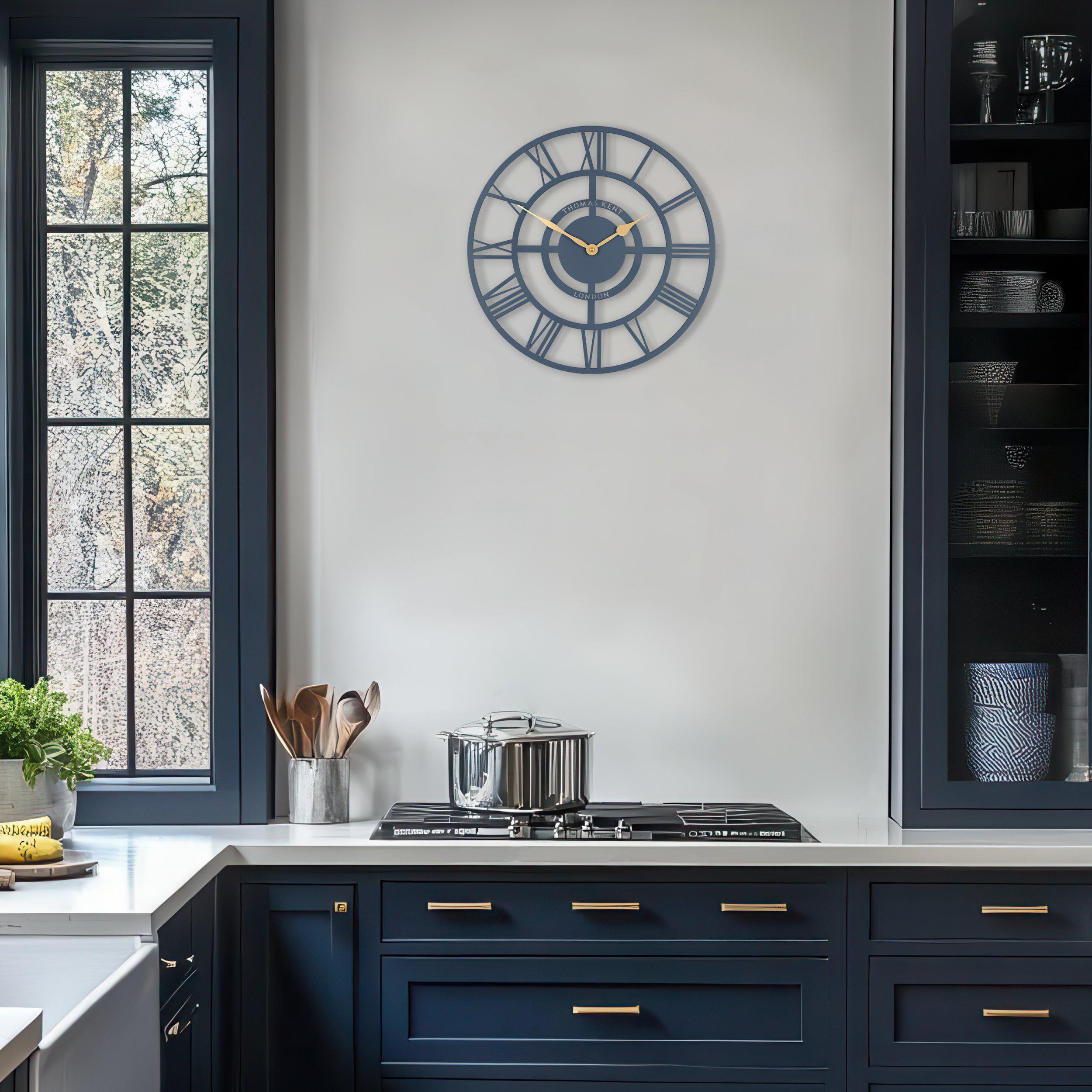 Bright Star Wall Clock in Deep Sea Blue - Sea Blue