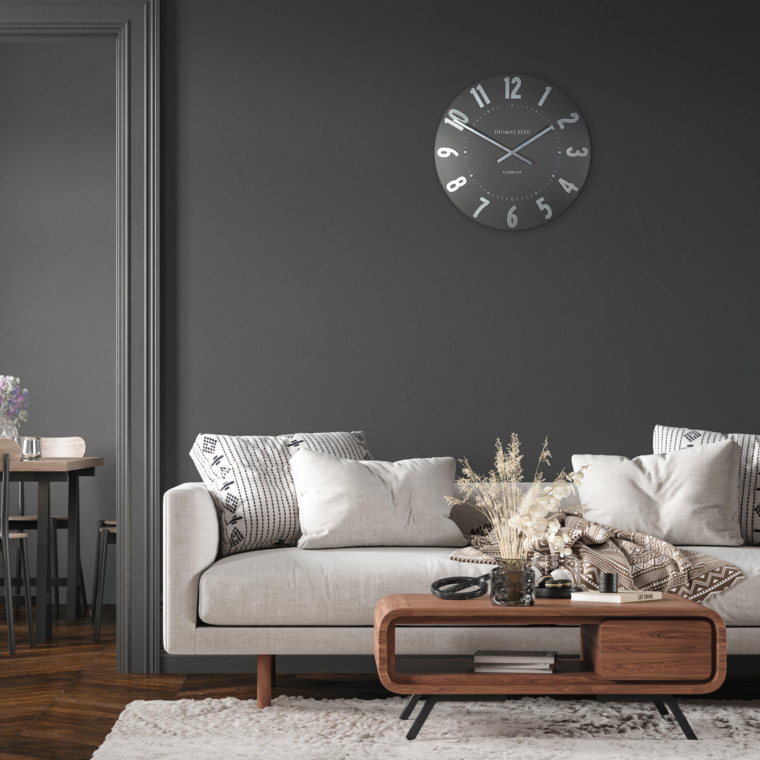 Mulberry Wall Clock in Graphite Silver - Graphite Silver