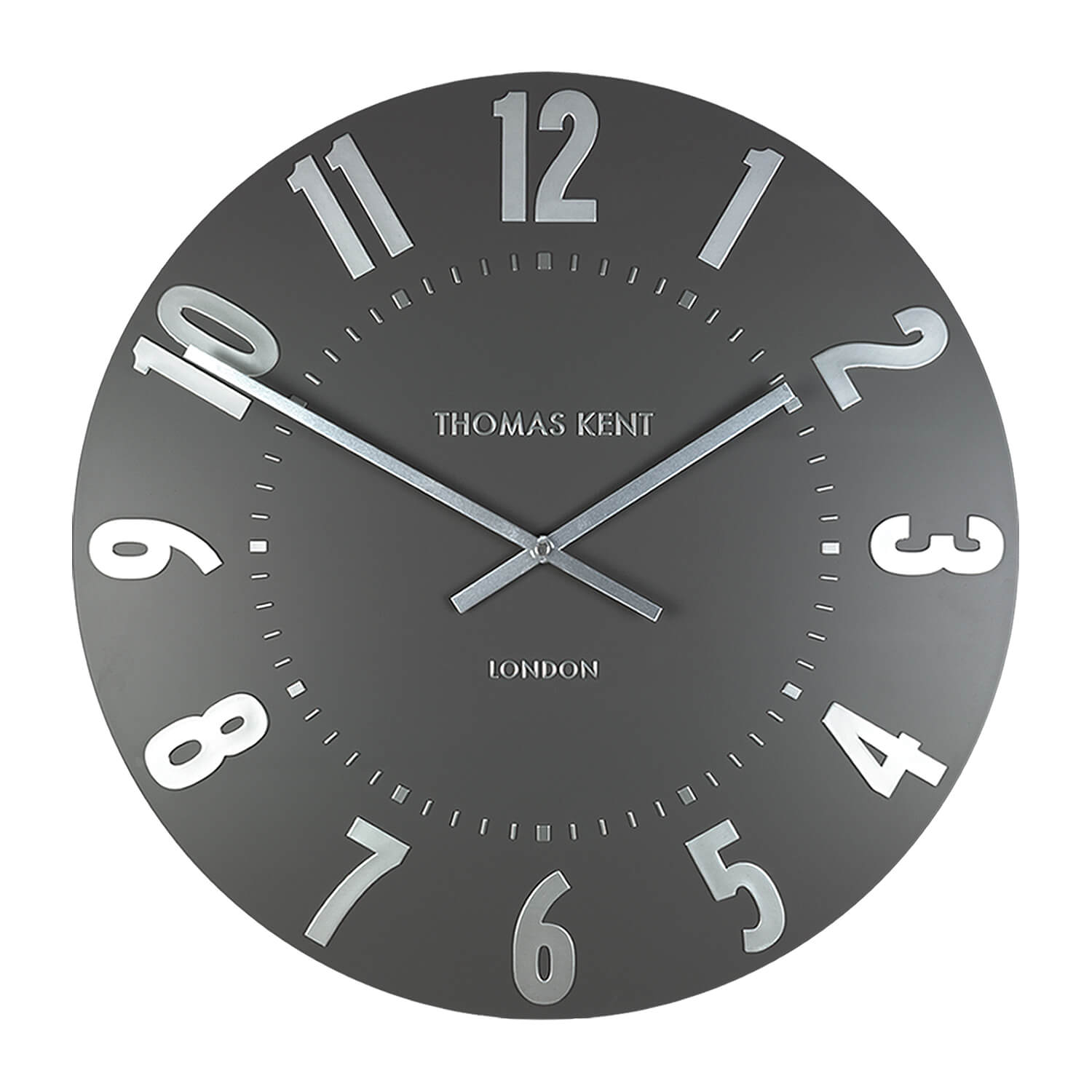 Mulberry Wall Clock in Graphite Silver - Graphite Silver