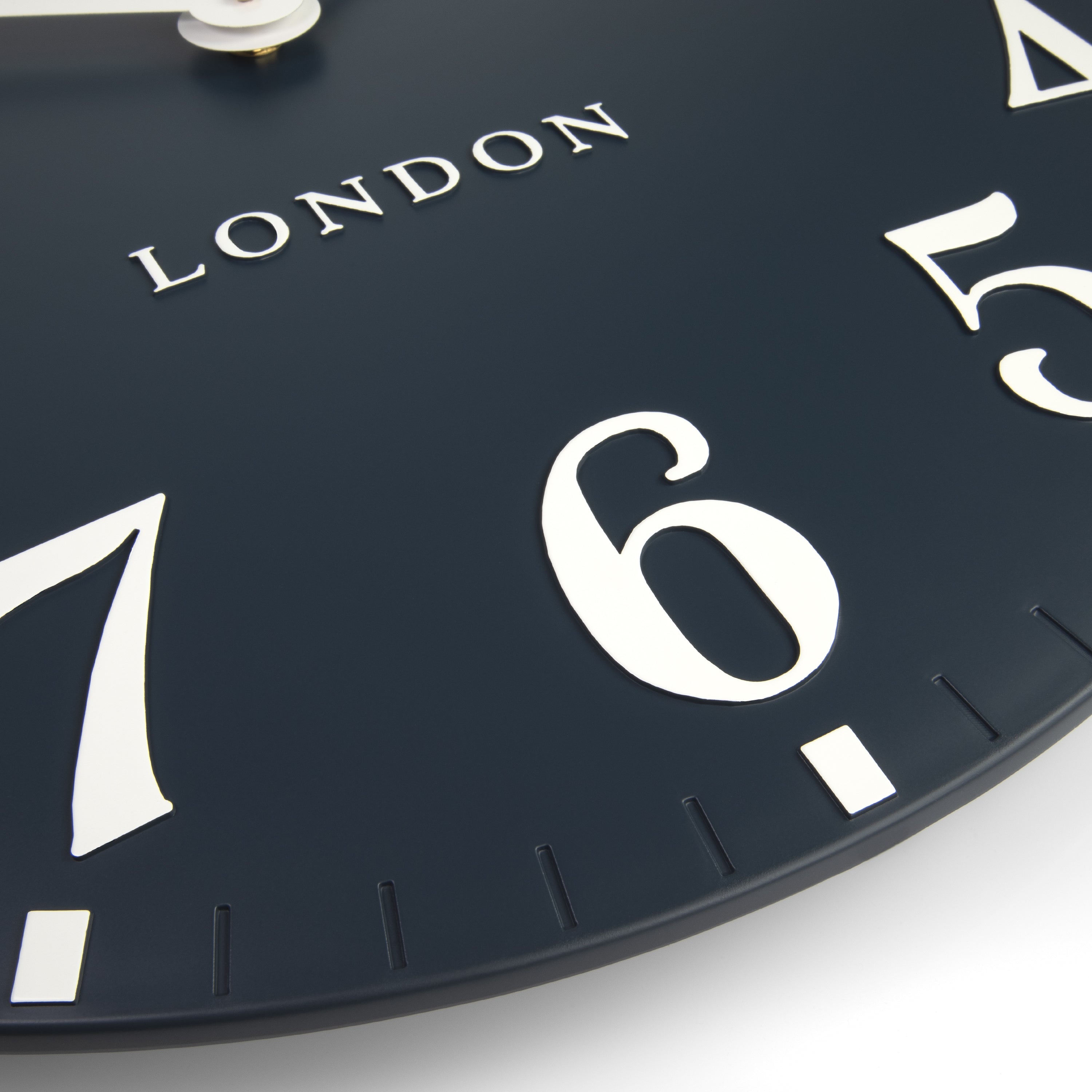 Arabic Wall Clock in Ink Blue - Ink Blue