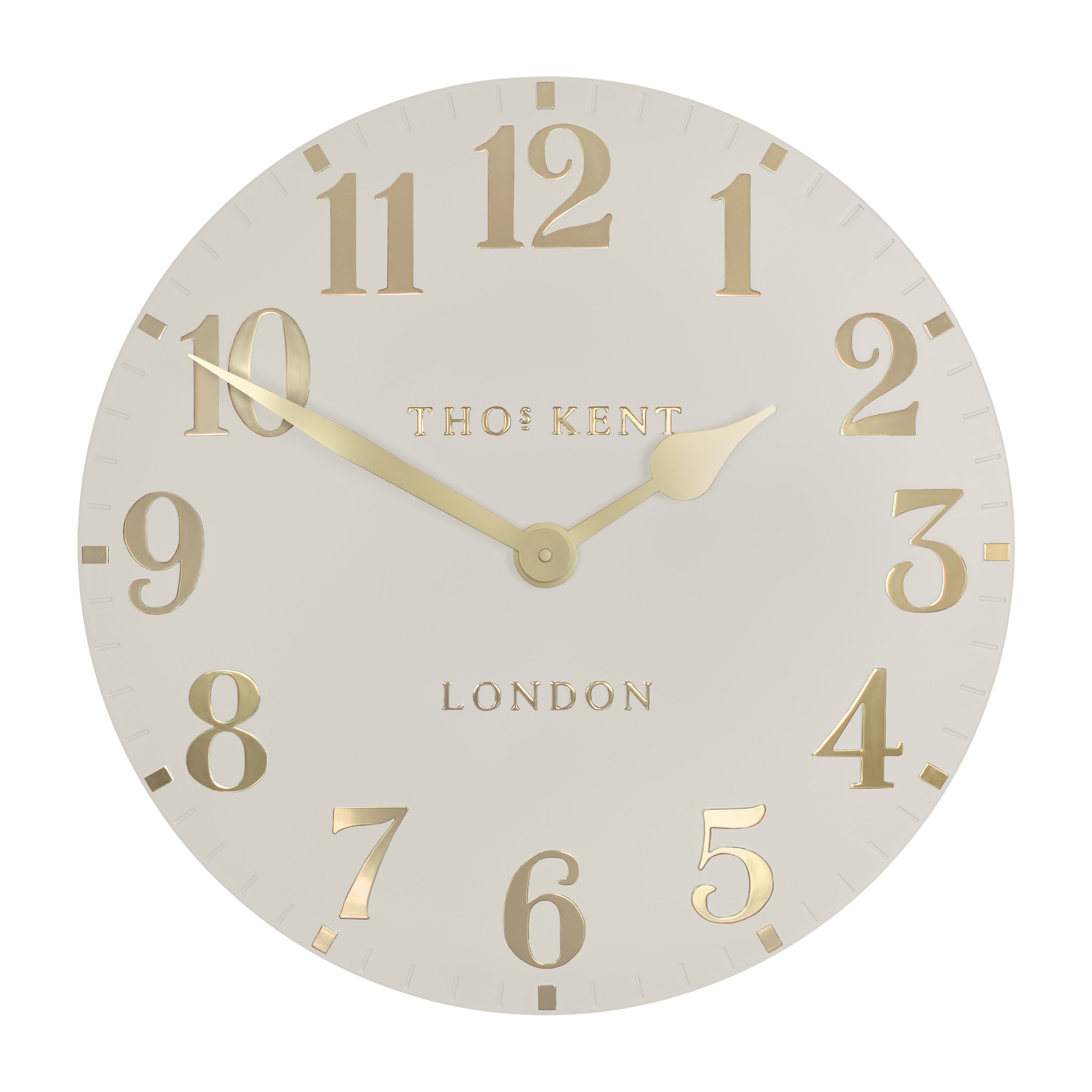 Arabic Wall Clock in Oatmeal - Oatmeal
