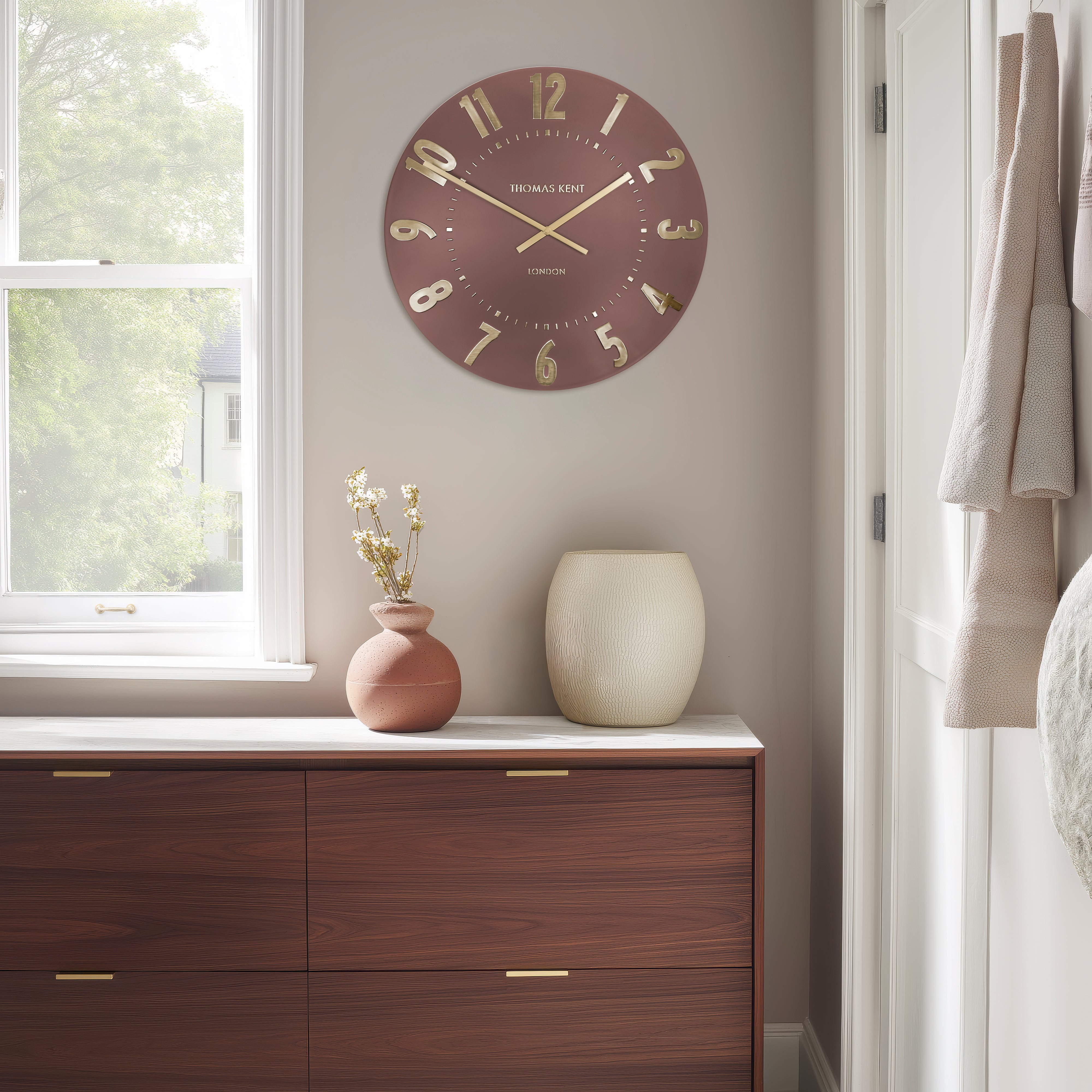Mulberry Large Wall Clock in Auburn