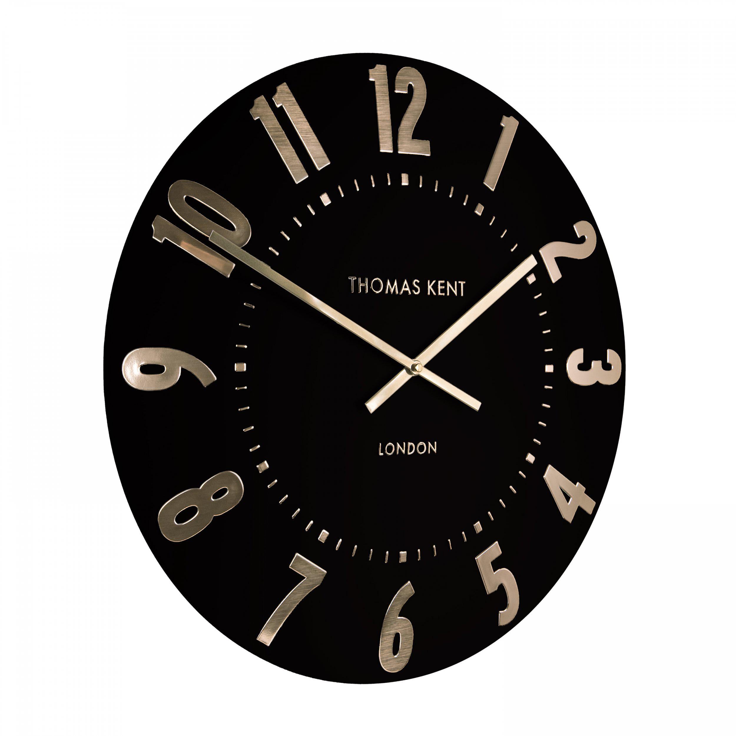 Mulberry Wall Clock in Noir - Noir
