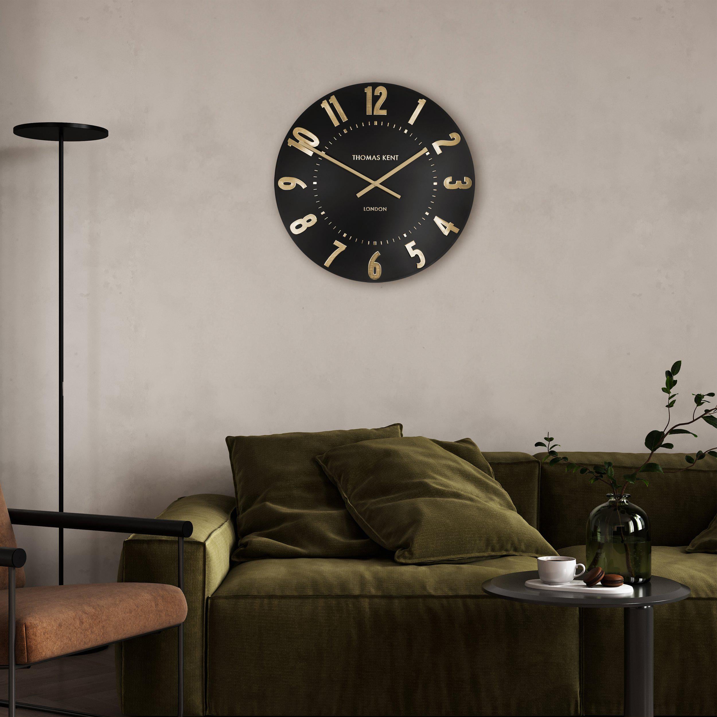 Mulberry Wall Clock in Noir - Noir