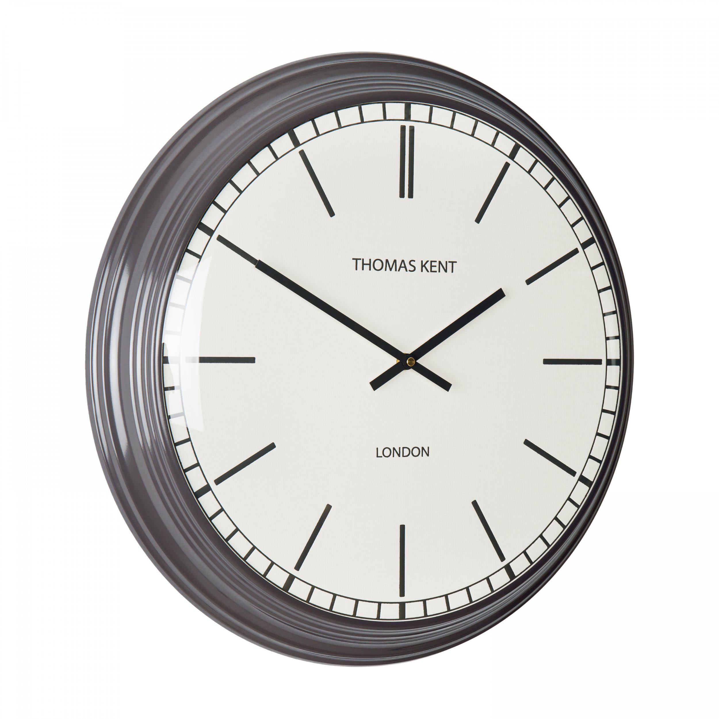 Haymarket Wall Clock in Slate - Slate