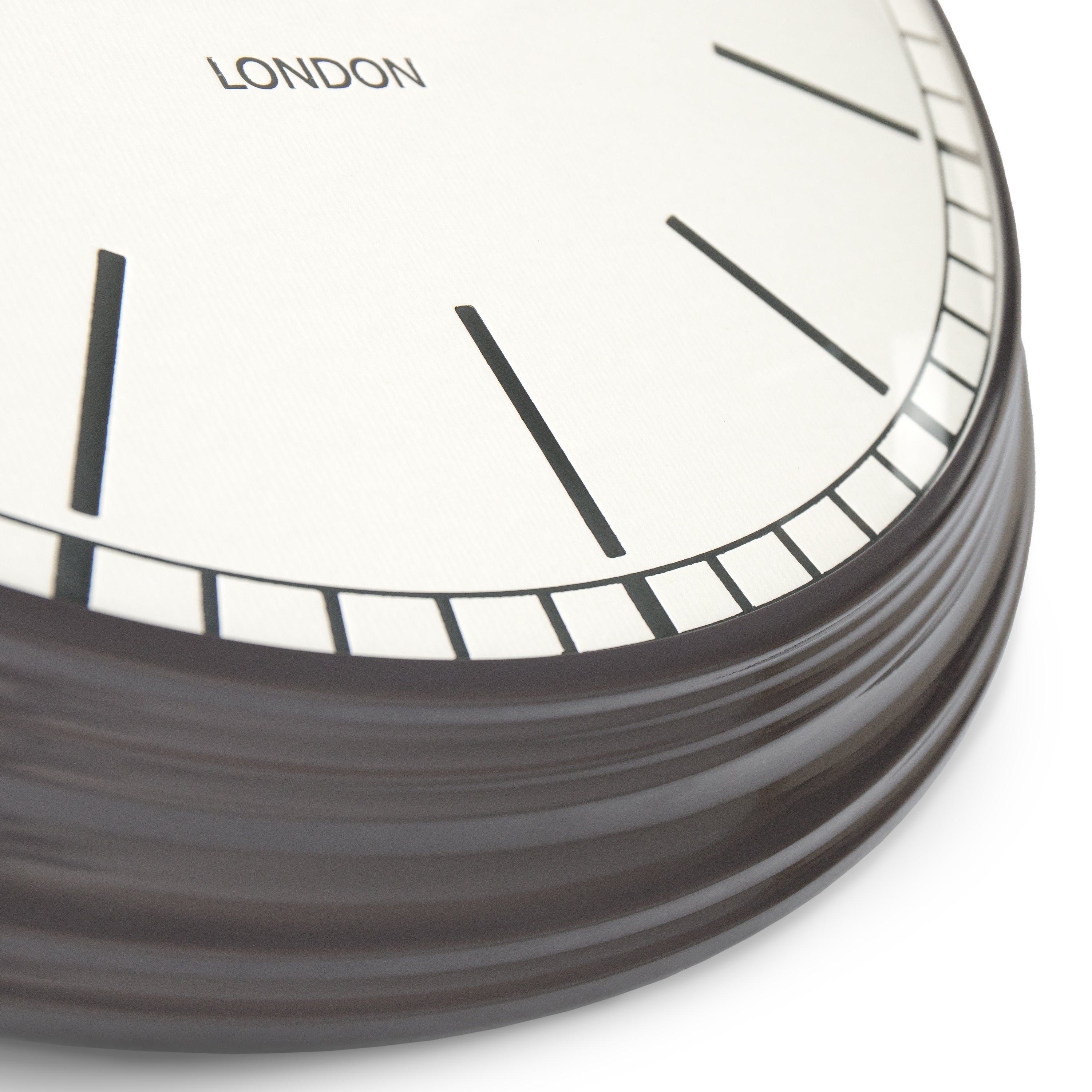 Haymarket Wall Clock in Slate - Slate