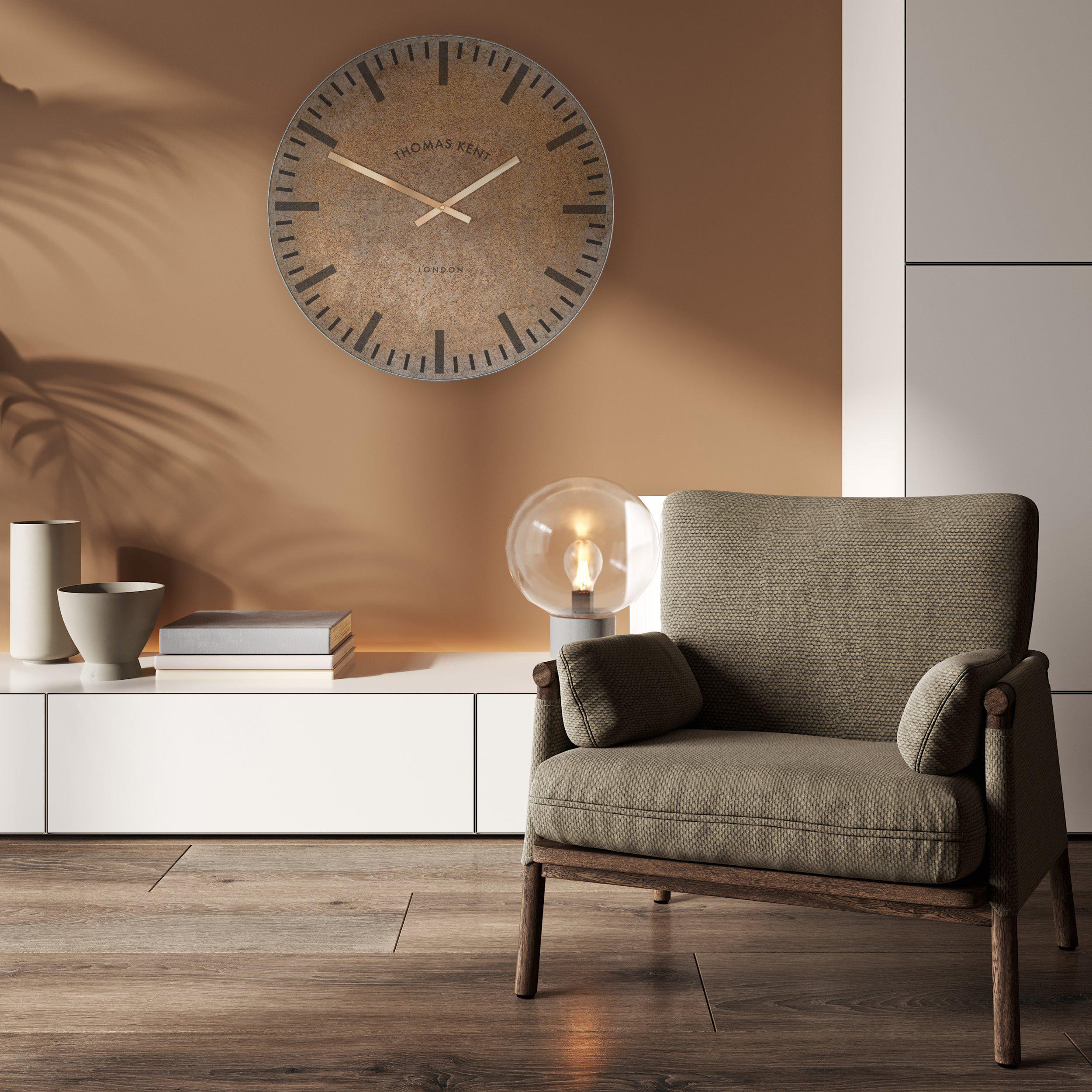 Limehouse Wall Clock in Brick - Brick